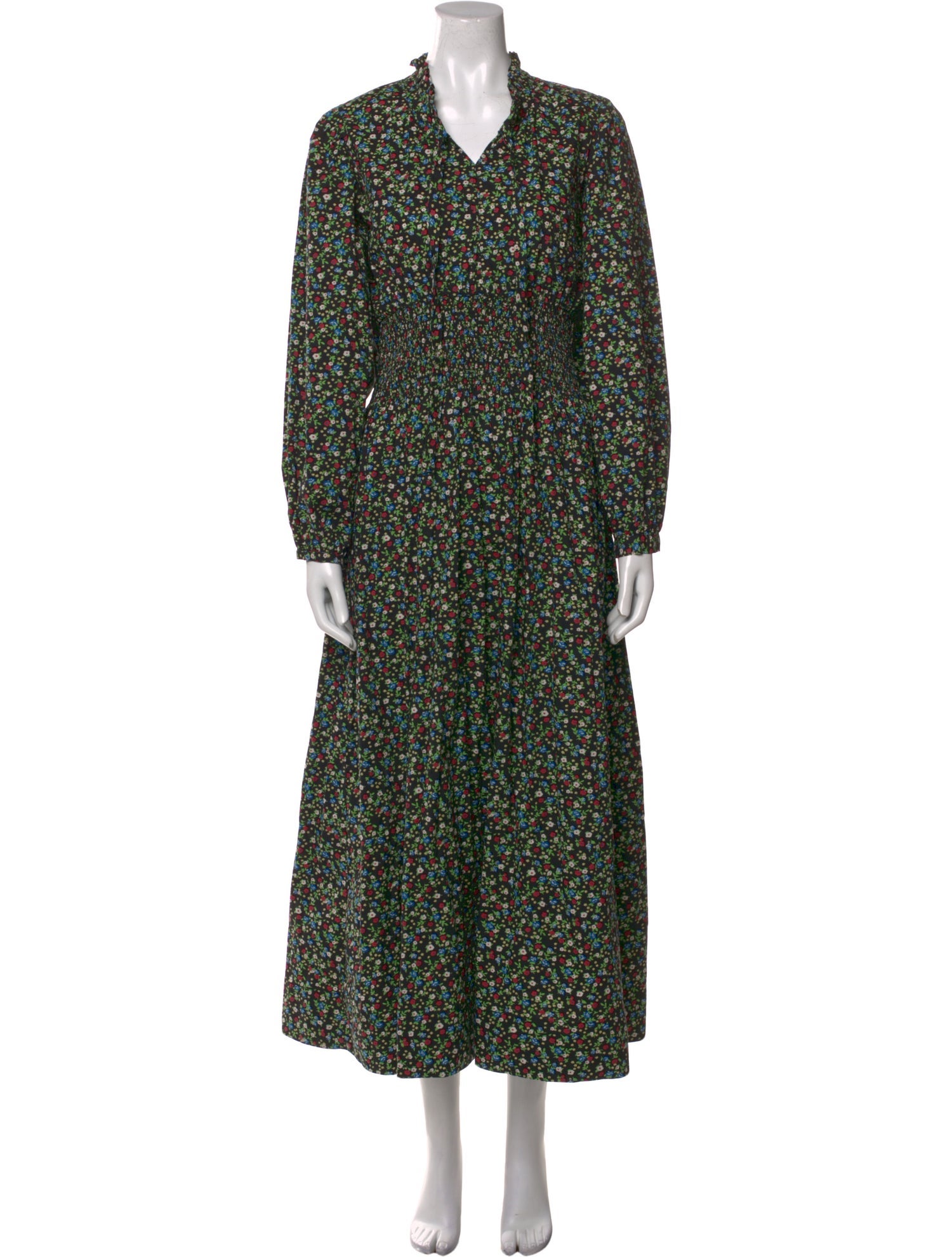 DÔEN Floral Print Long Dress