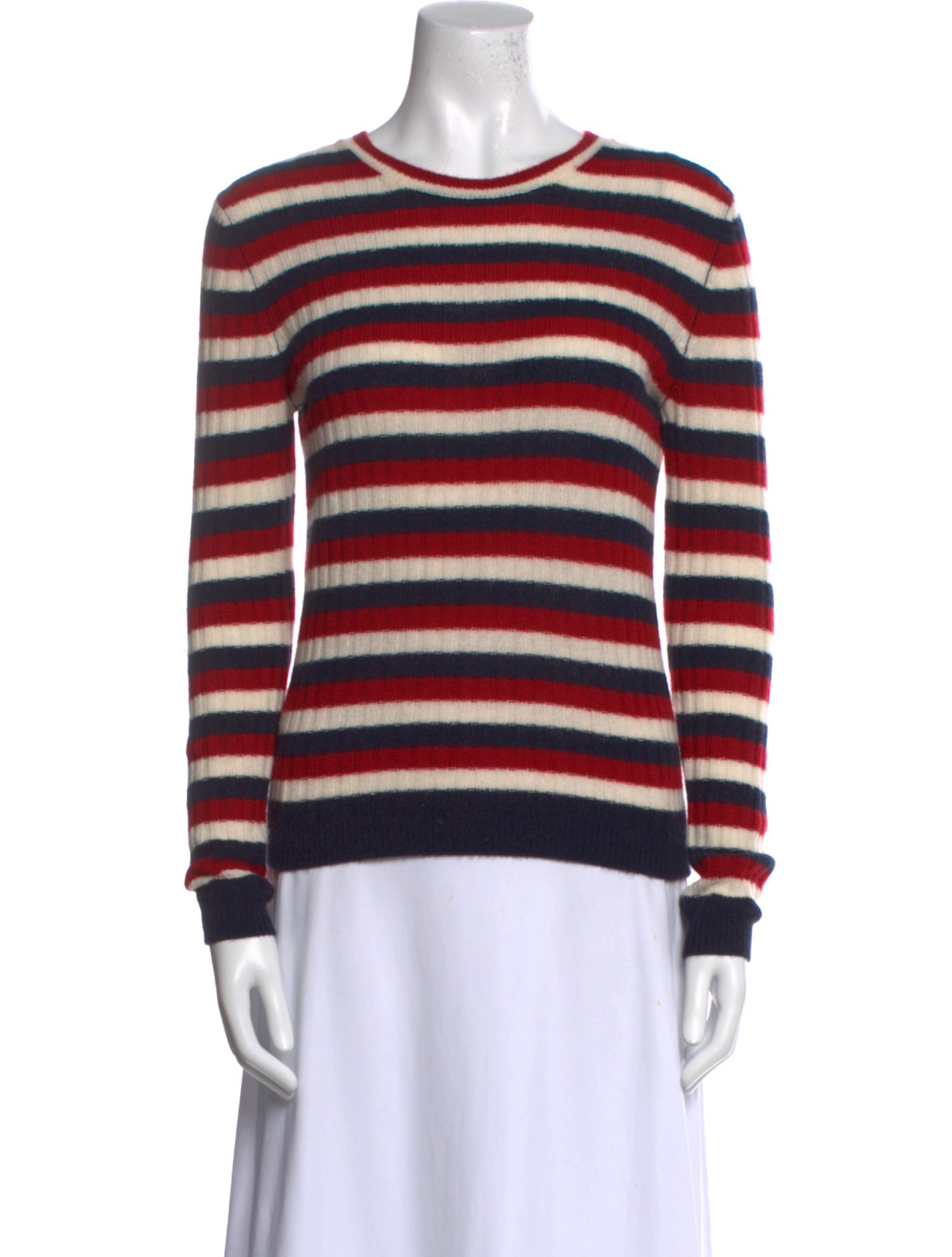 DÔEN Striped Scoop Neck Sweater