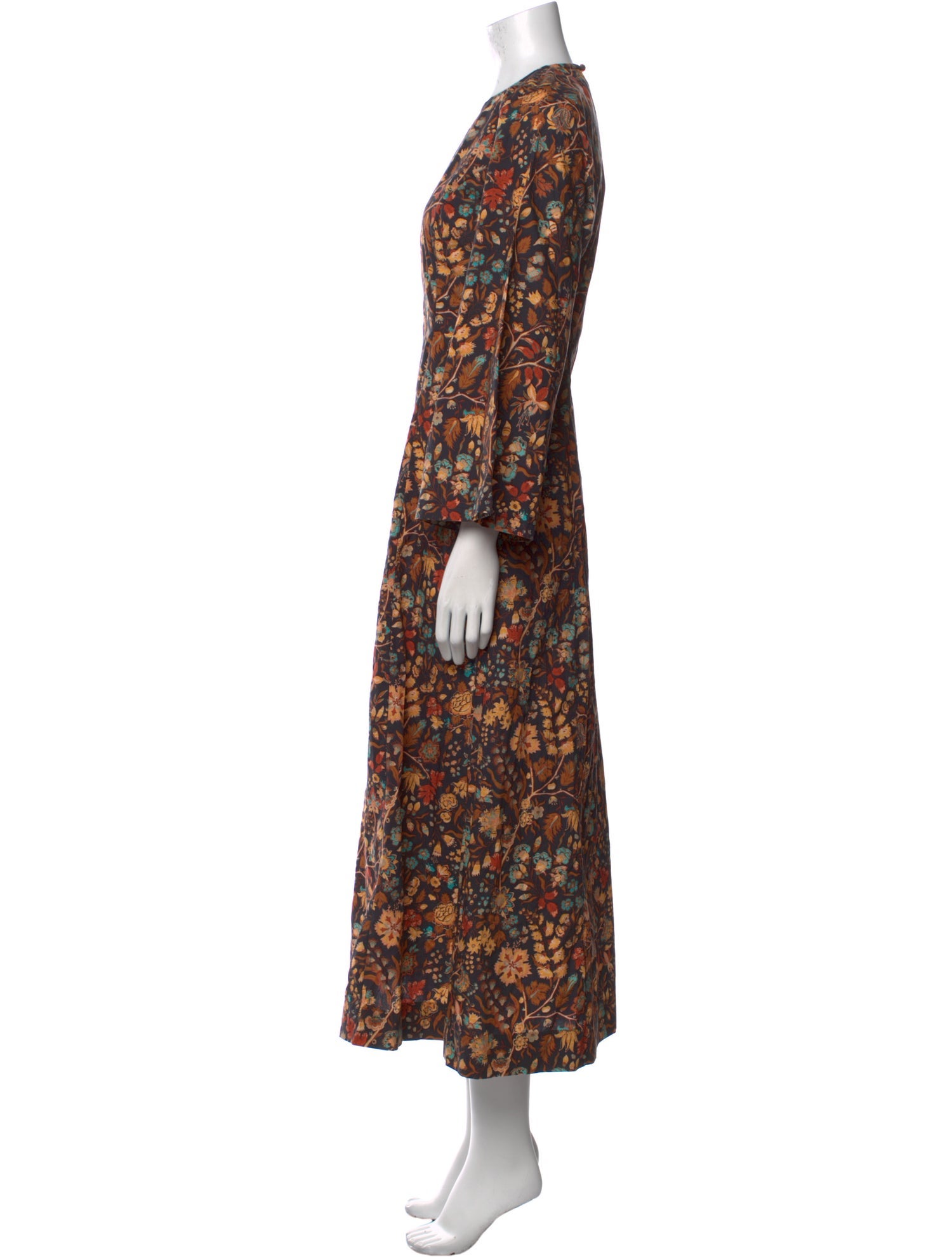 DÔEN Floral Print Long Dress w/ Tags