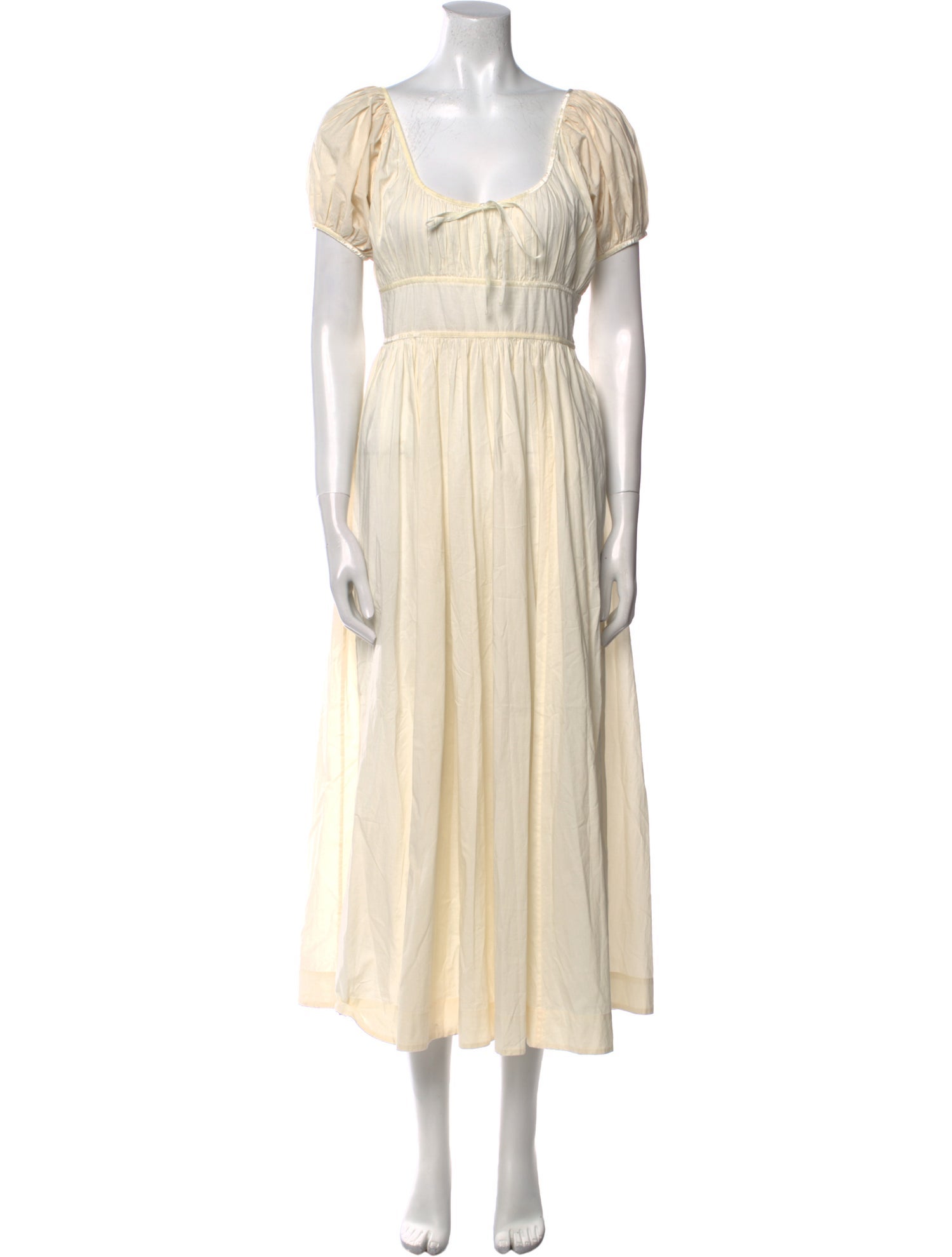 DÔEN Square Neckline Midi Length Dress