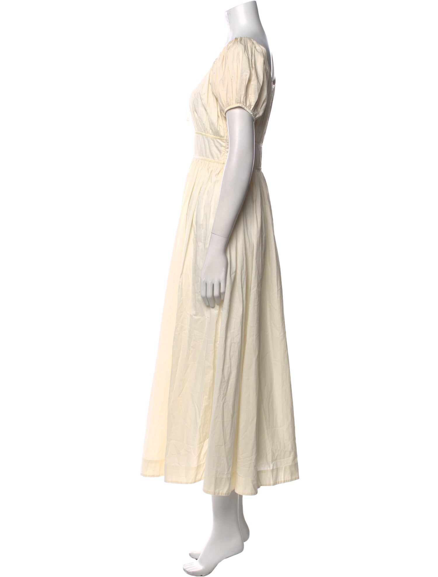 DÔEN Square Neckline Midi Length Dress