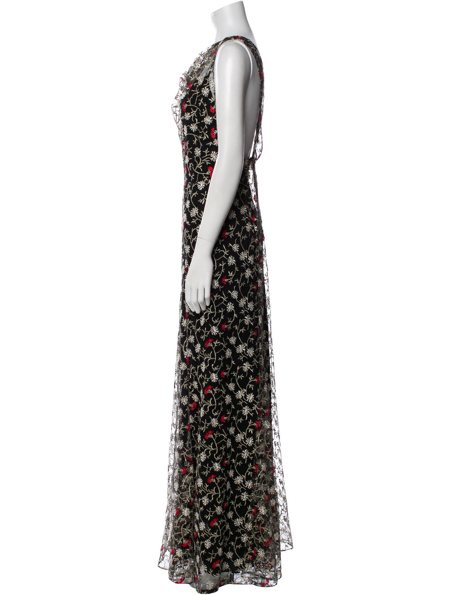 DÔEN Floral Print Midi Length Dress