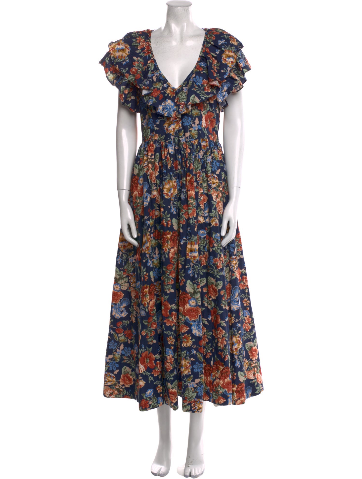 DÔEN Floral Print Long Dress