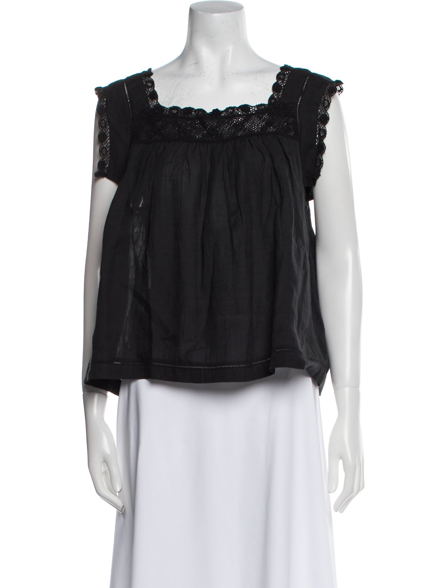 DÔEN Square Neckline Sleeveless Crop Top w/ Tags