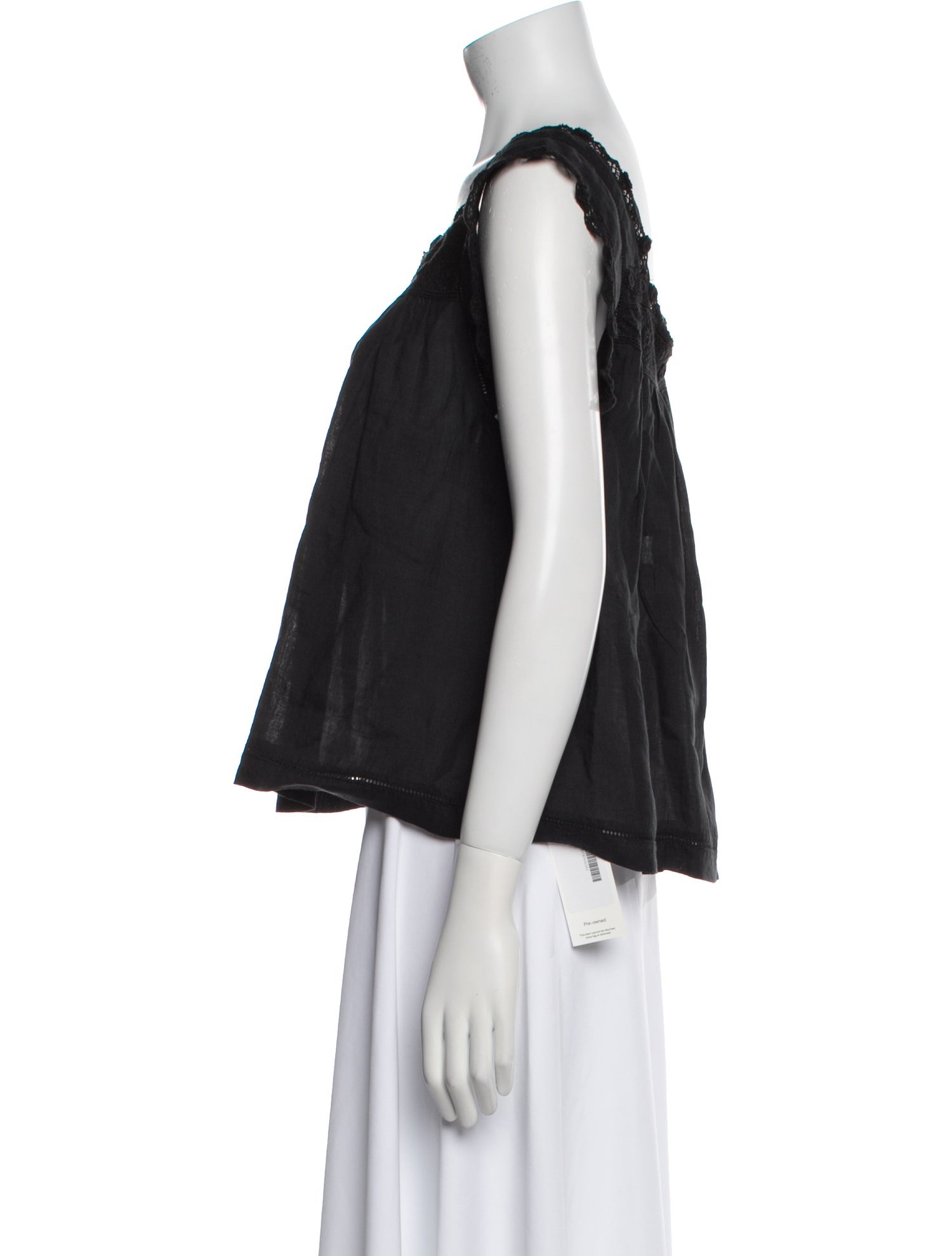 DÔEN Square Neckline Sleeveless Crop Top w/ Tags