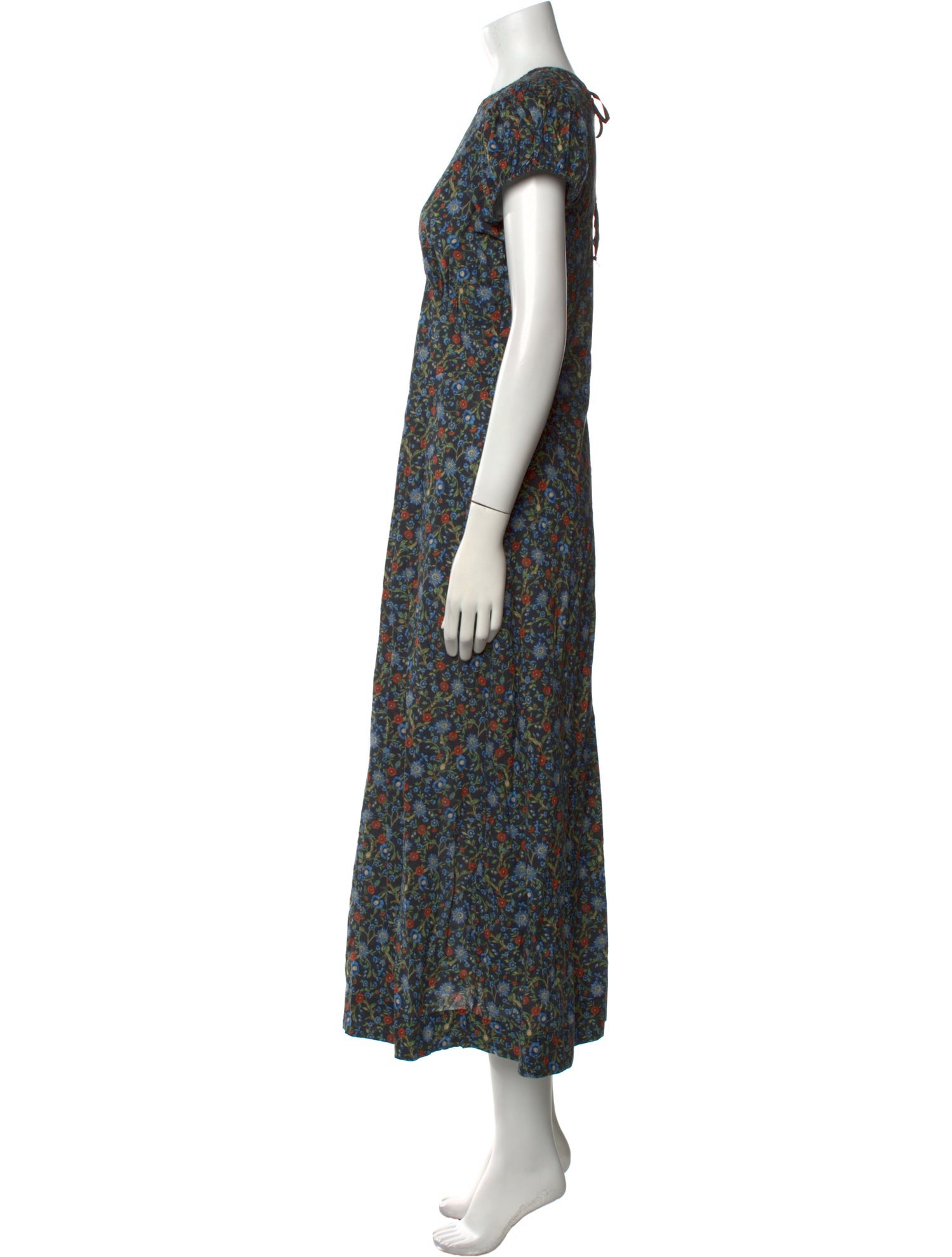 DÔEN Floral Print Long Dress