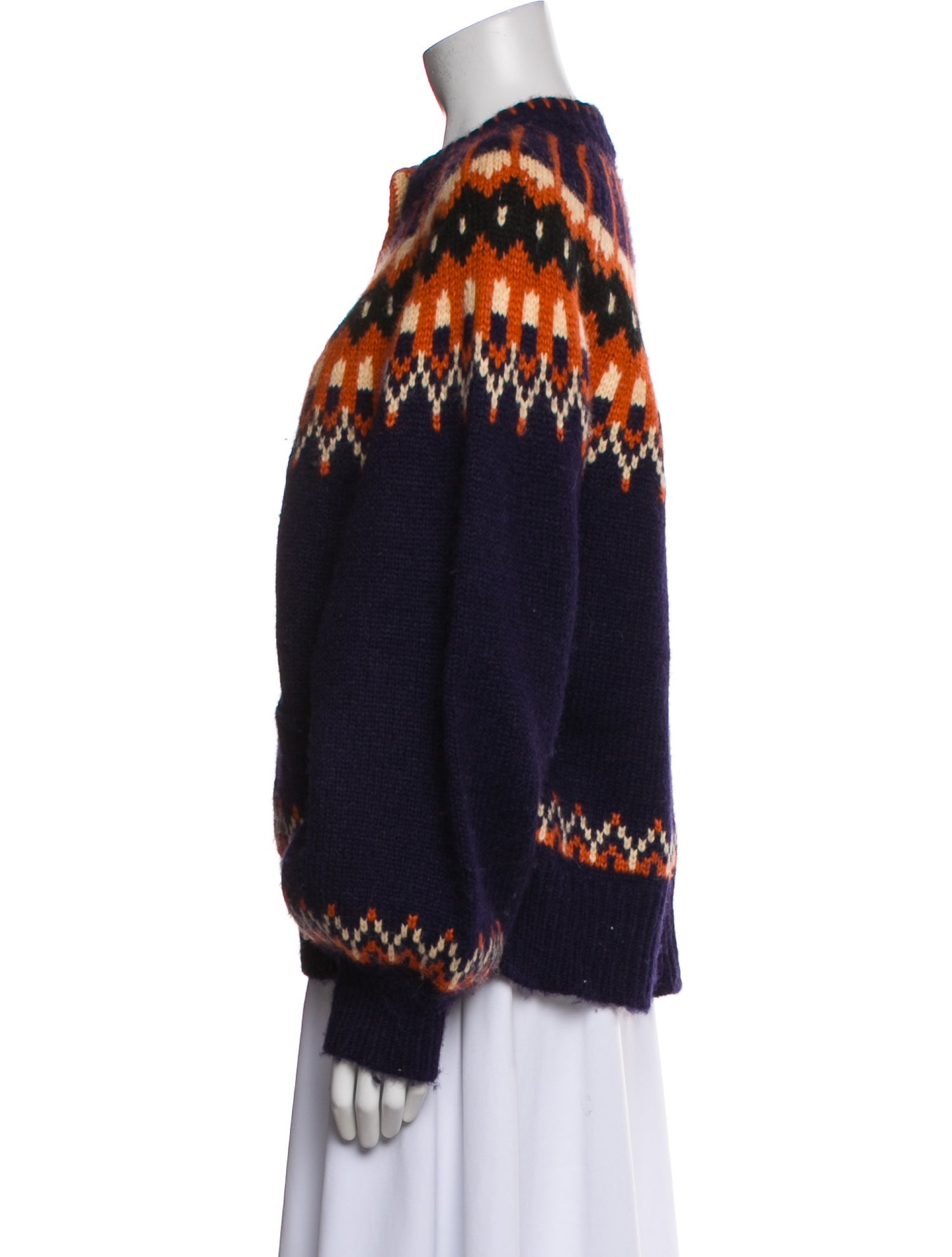 DÔEN Baby Alpaca Printed Sweater