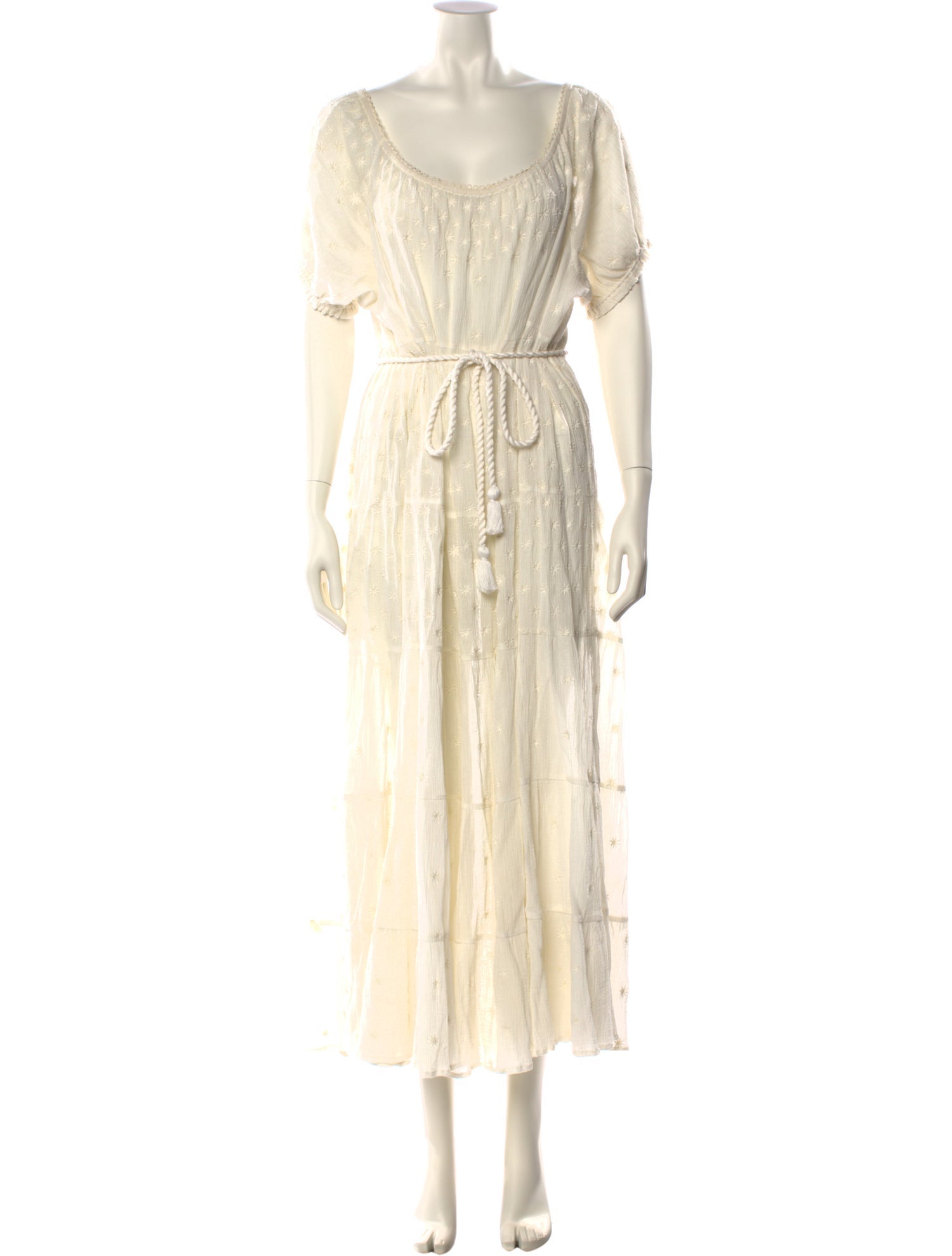 DÔEN Scoop Neck Midi Length Dress