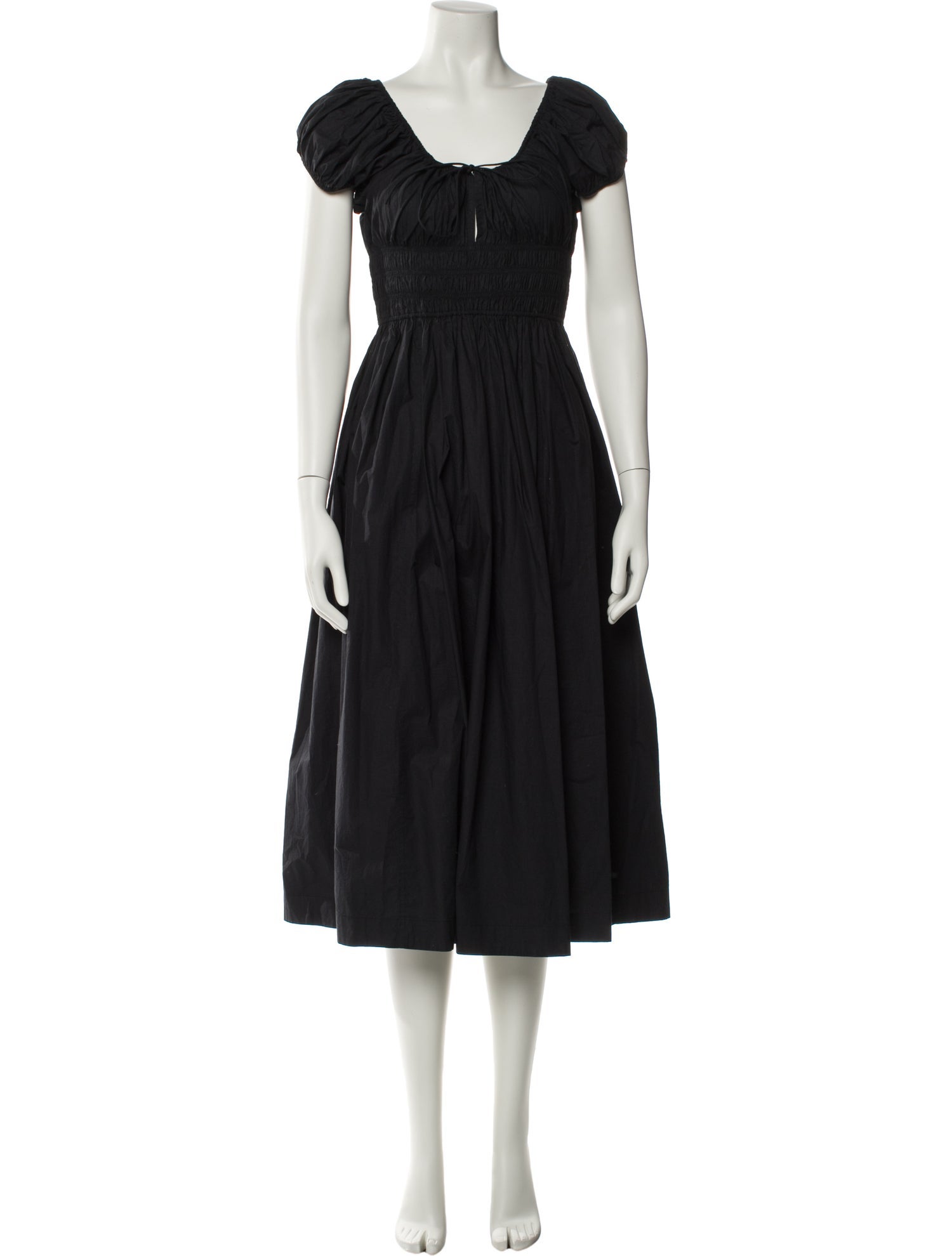 DÔEN Square Neckline Midi Length Dress