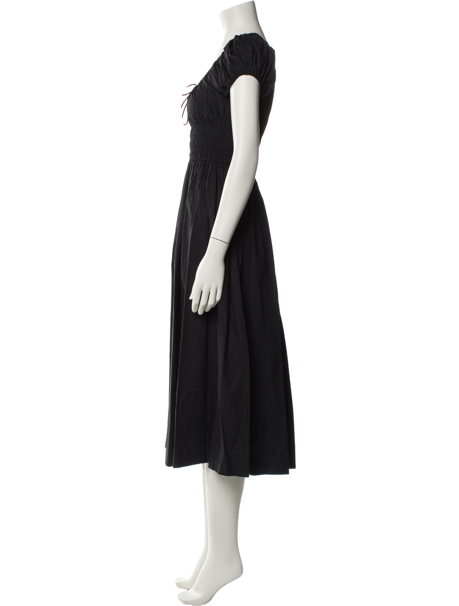 DÔEN Square Neckline Midi Length Dress