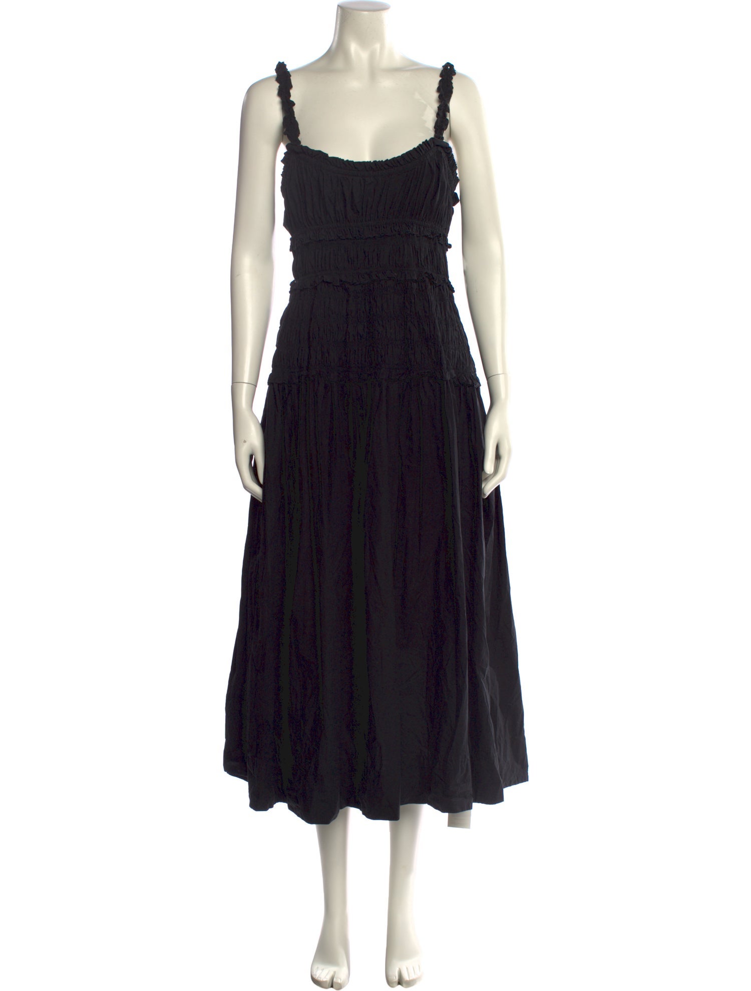 DÔEN Square Neckline Midi Length Dress