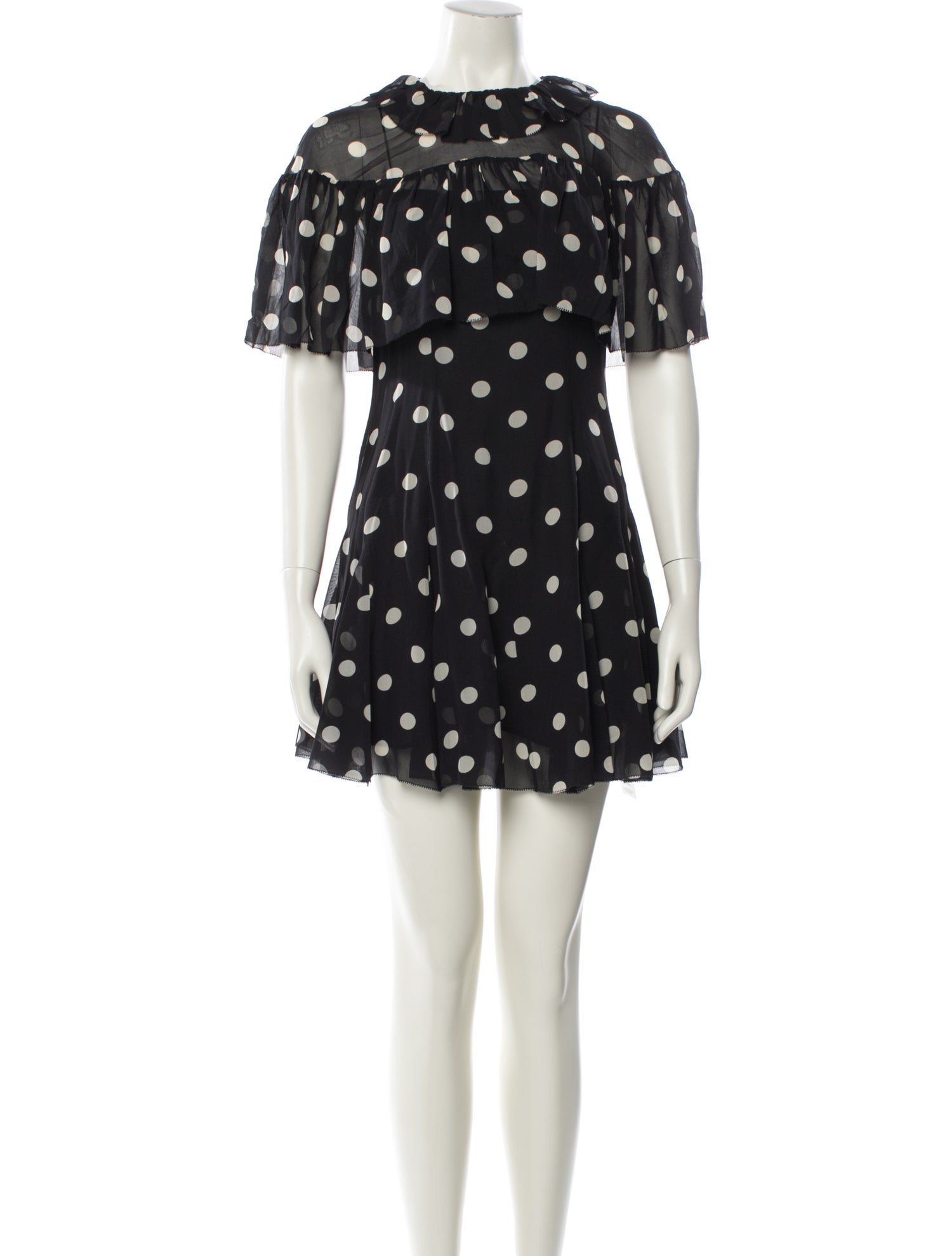 DÔEN Silk Polka Dot Print Dress Set