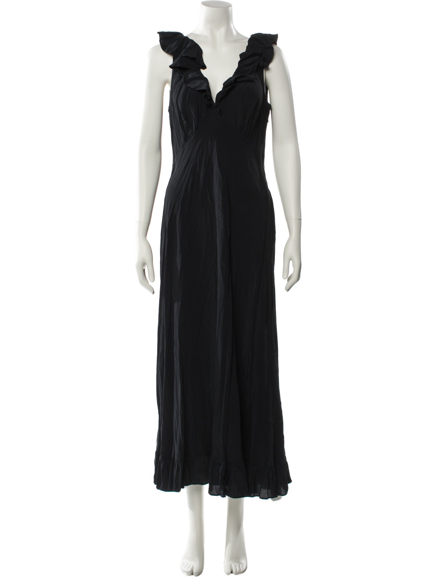 DÔEN V-Neck Midi Length Dress