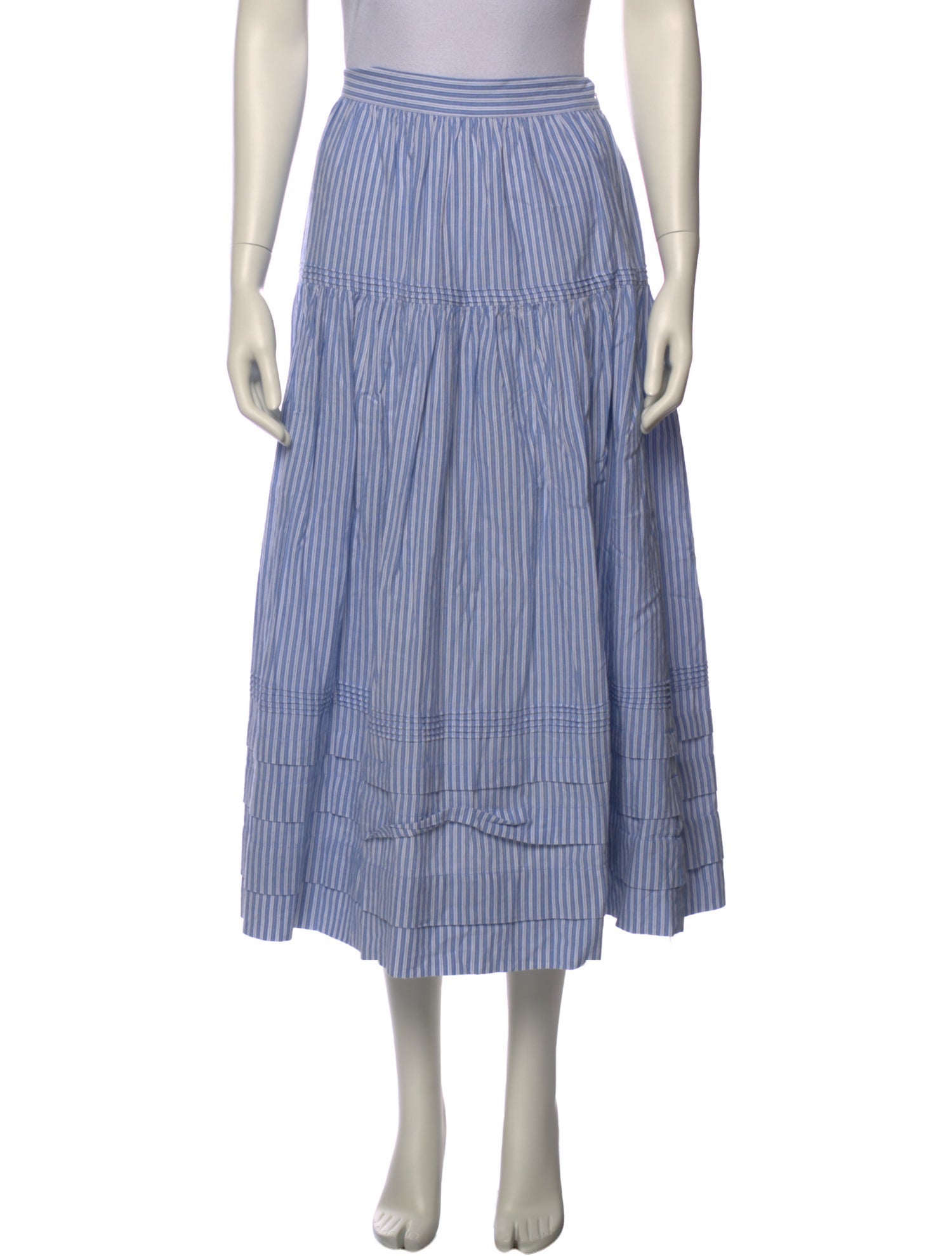DÔEN Striped Midi Length Skirt w/ Tags