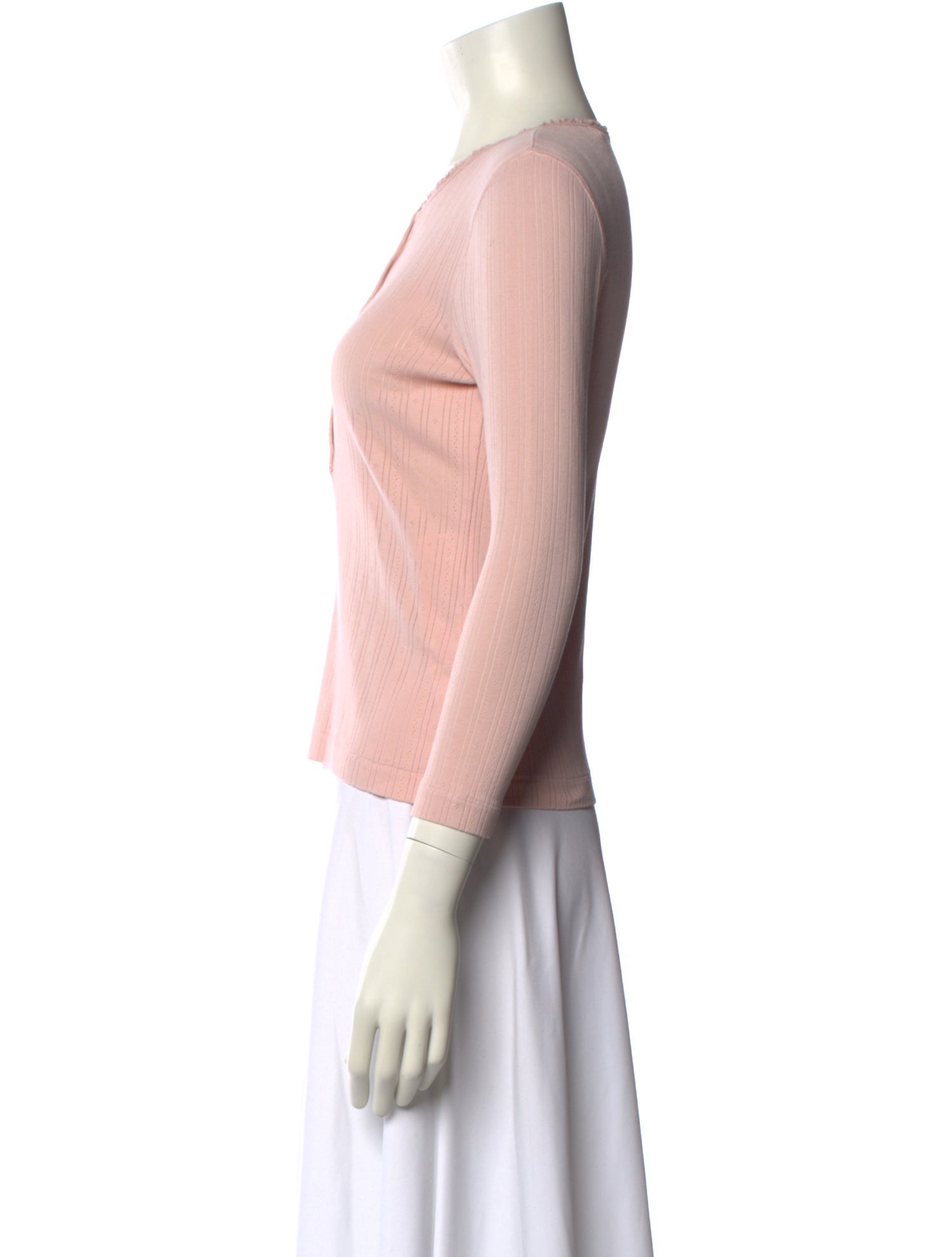 DÔEN Crew Neck Three-Quarter Sleeve Top