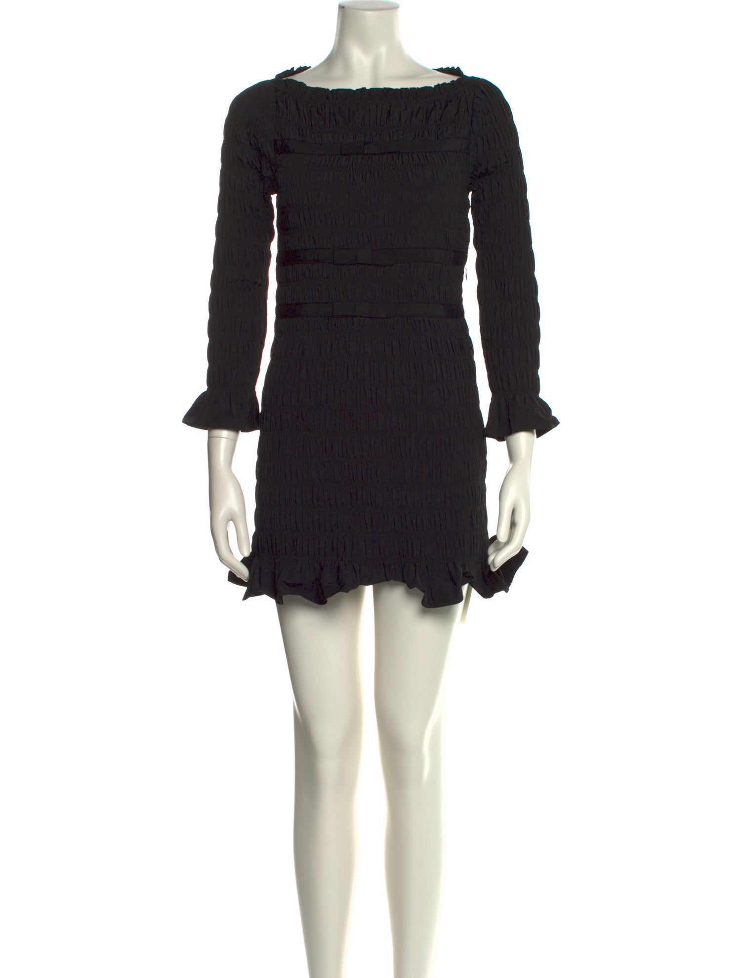 DÔEN Bateau Neckline Mini Dress