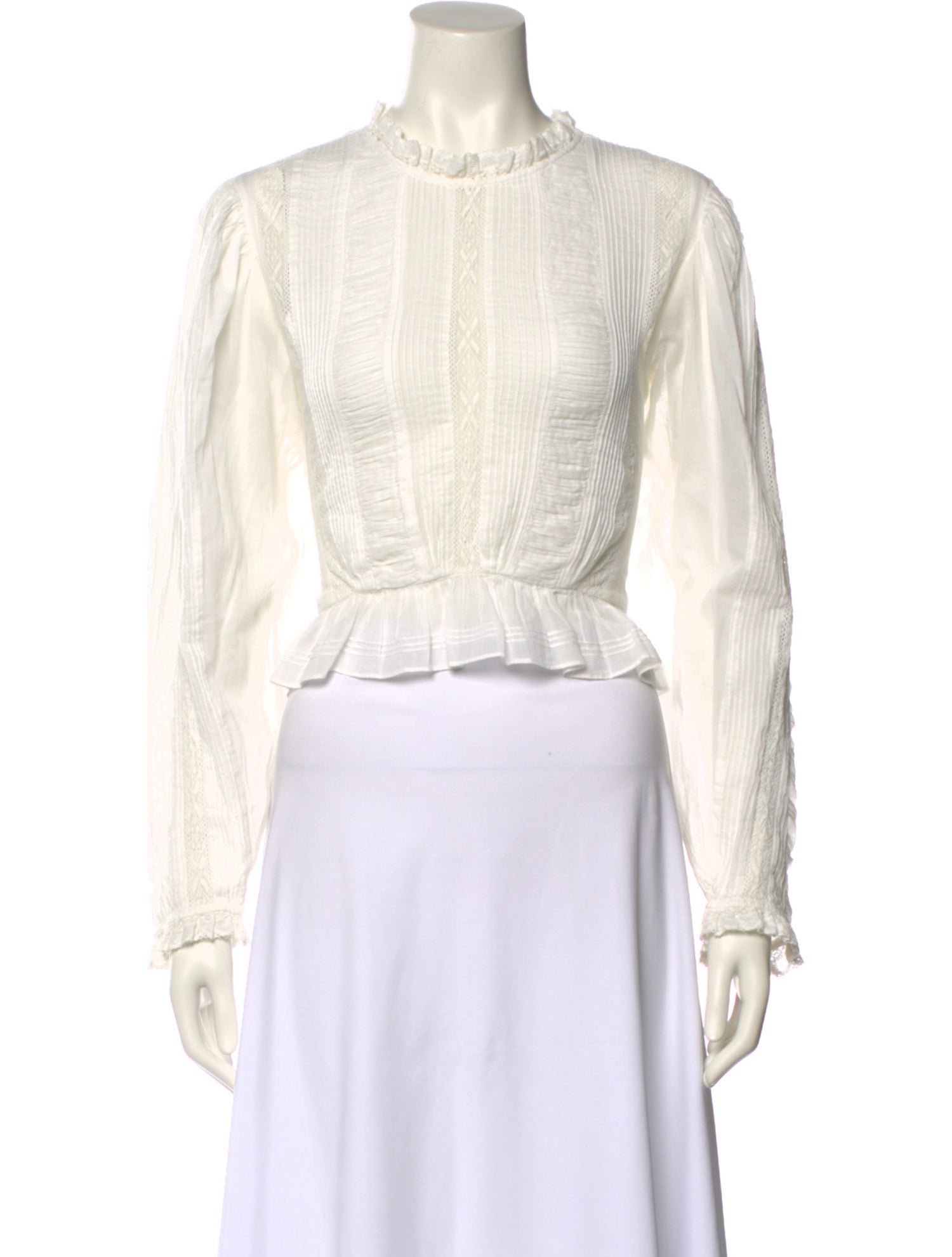 DÔEN Mock Neck Long Sleeve Crop Top