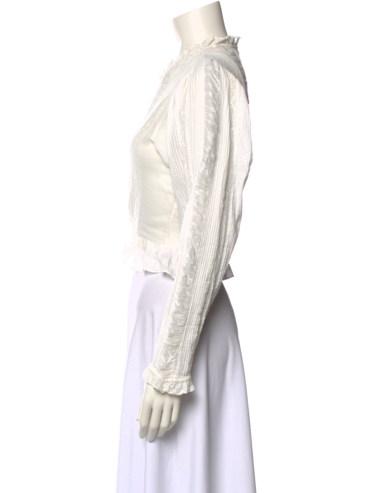 DÔEN Mock Neck Long Sleeve Crop Top