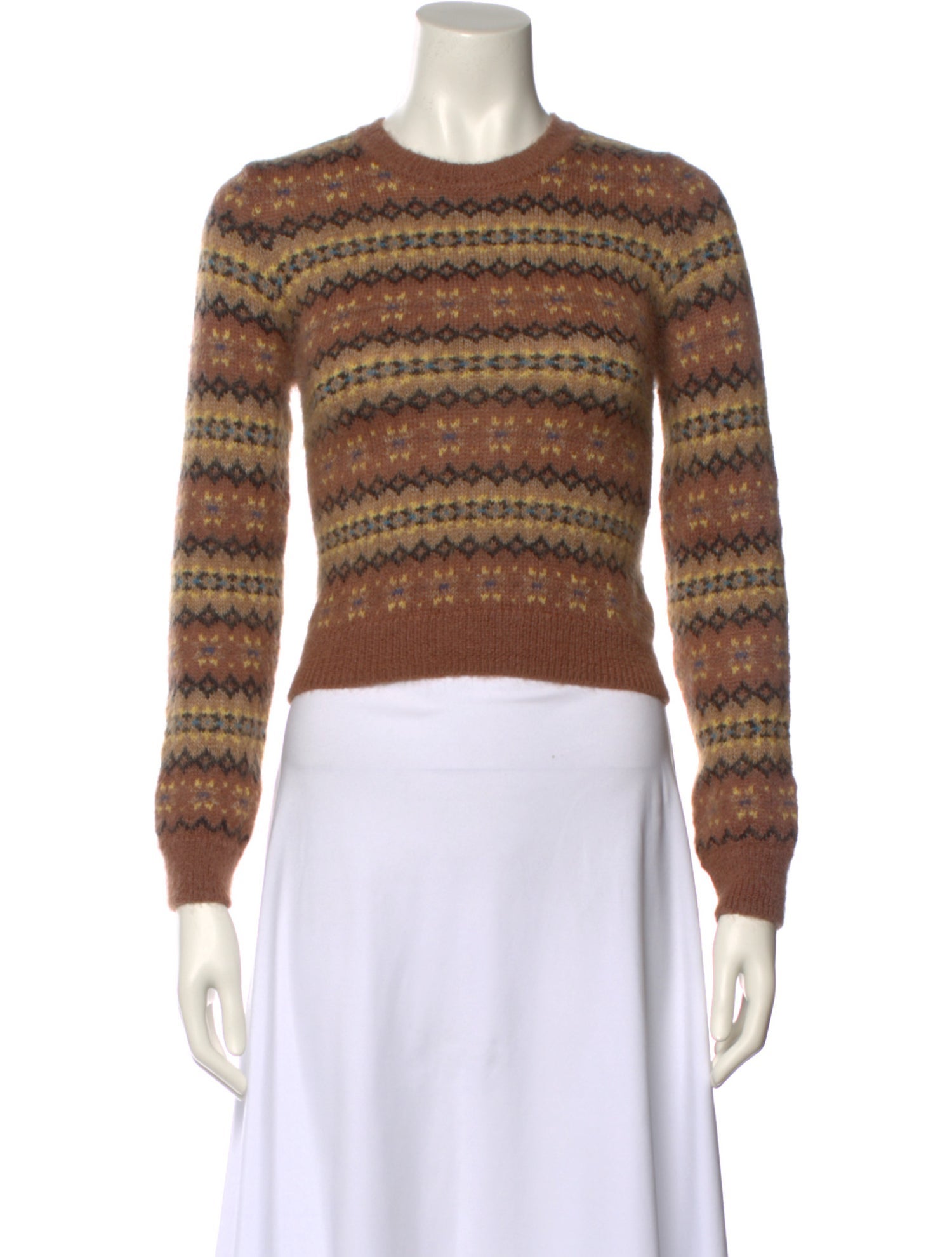 DÔEN Striped Crew Neck Sweater