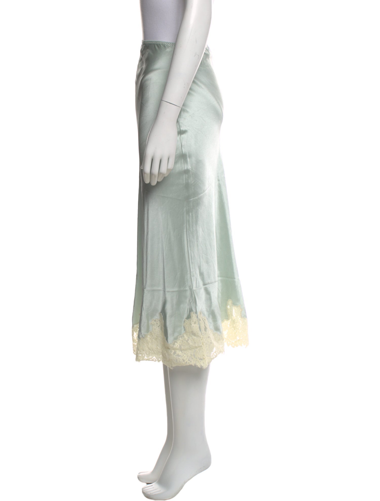 DÔEN Silk Midi Length Skirt