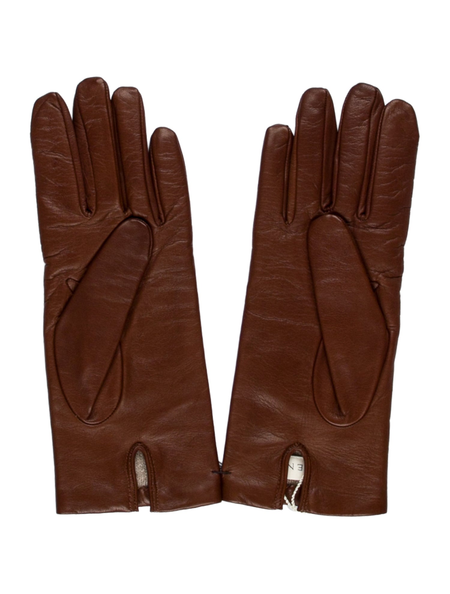 DÔEN Brown Leather Winter Gloves