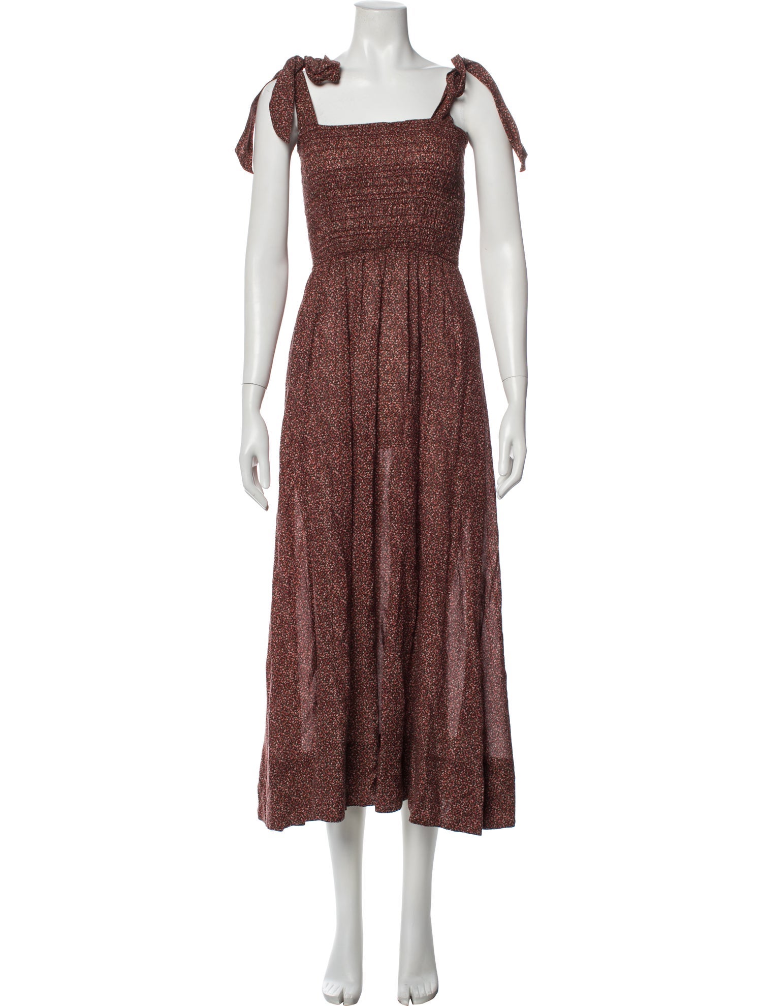 DÔEN Floral Print Long Dress