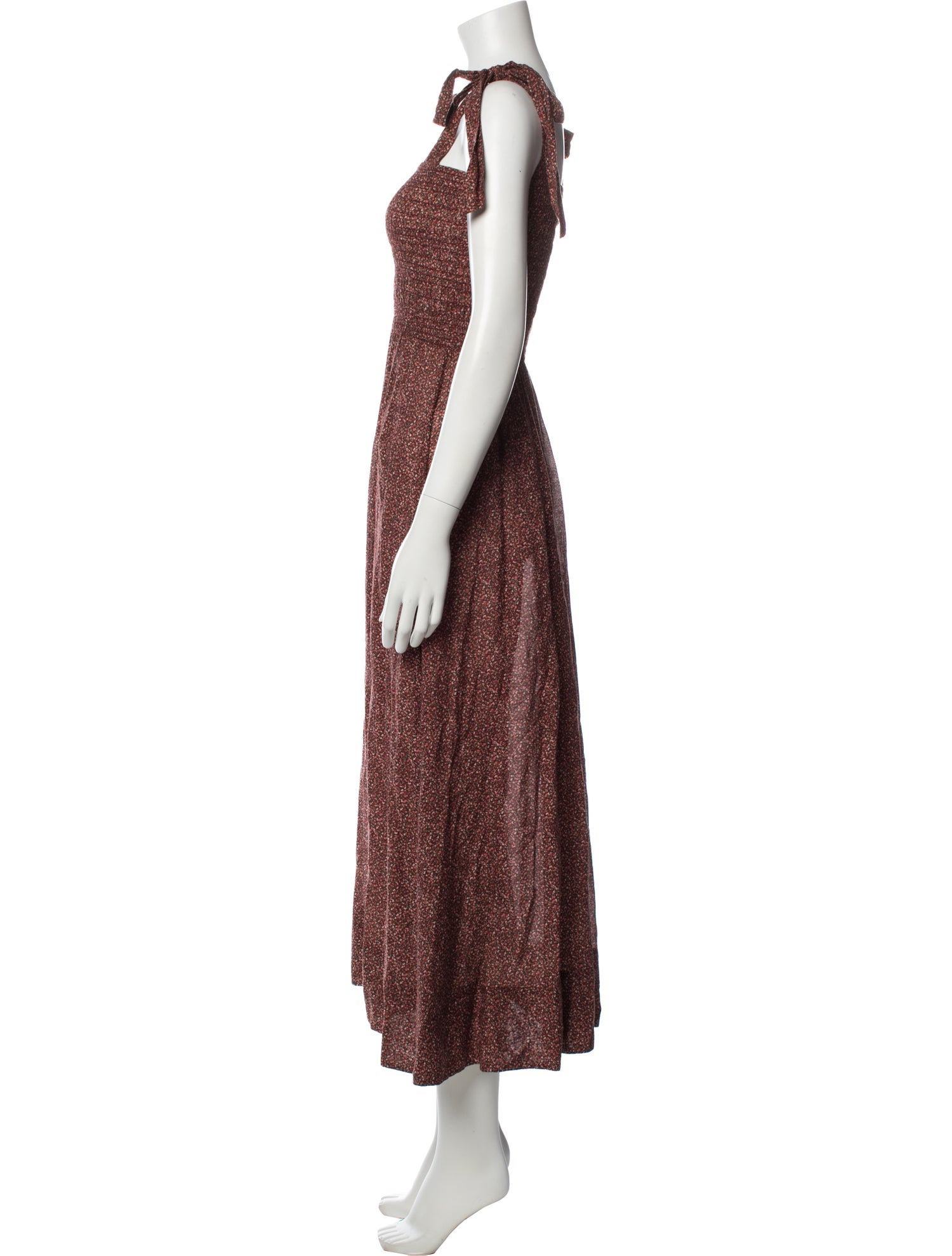 DÔEN Floral Print Long Dress