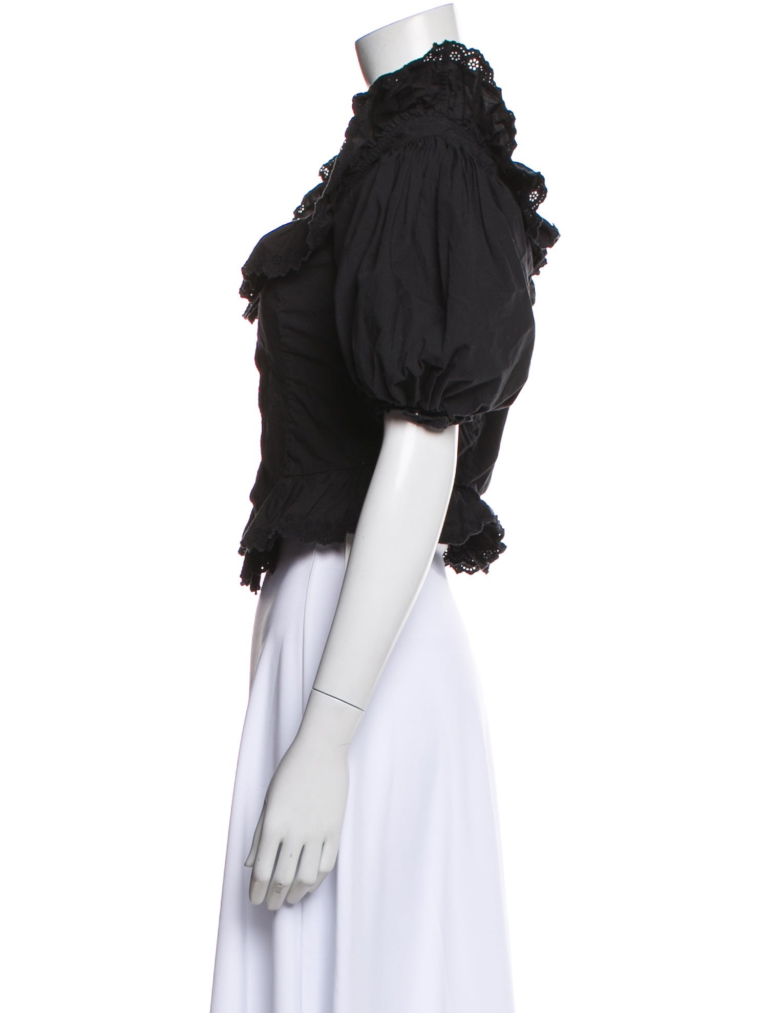 DÔEN Off-The-Shoulder Short Sleeve Blouse