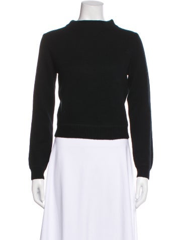 Pre-owned Doen Cashmere Mock Neck Sweater W/ Tags In Black
