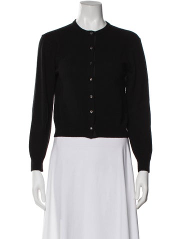 Pre-owned Doen Wool Crew Neck Sweater In Black