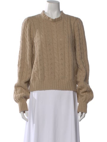Pre-owned Doen Wool Crew Neck Sweater In Neutral