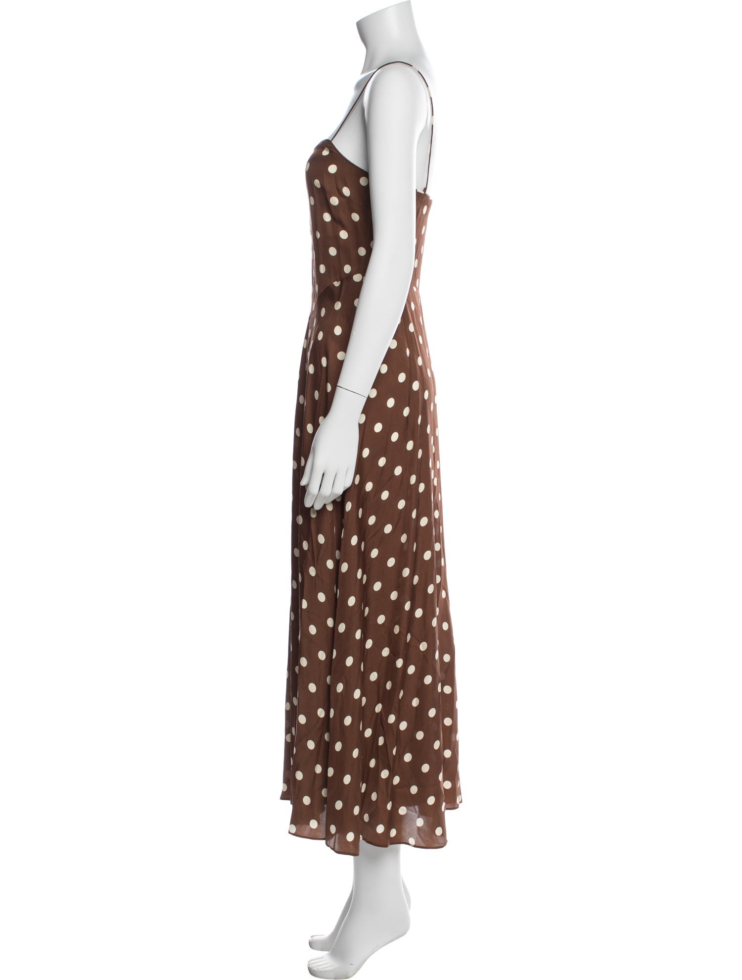 DÔEN Polka Dot Print Long Dress