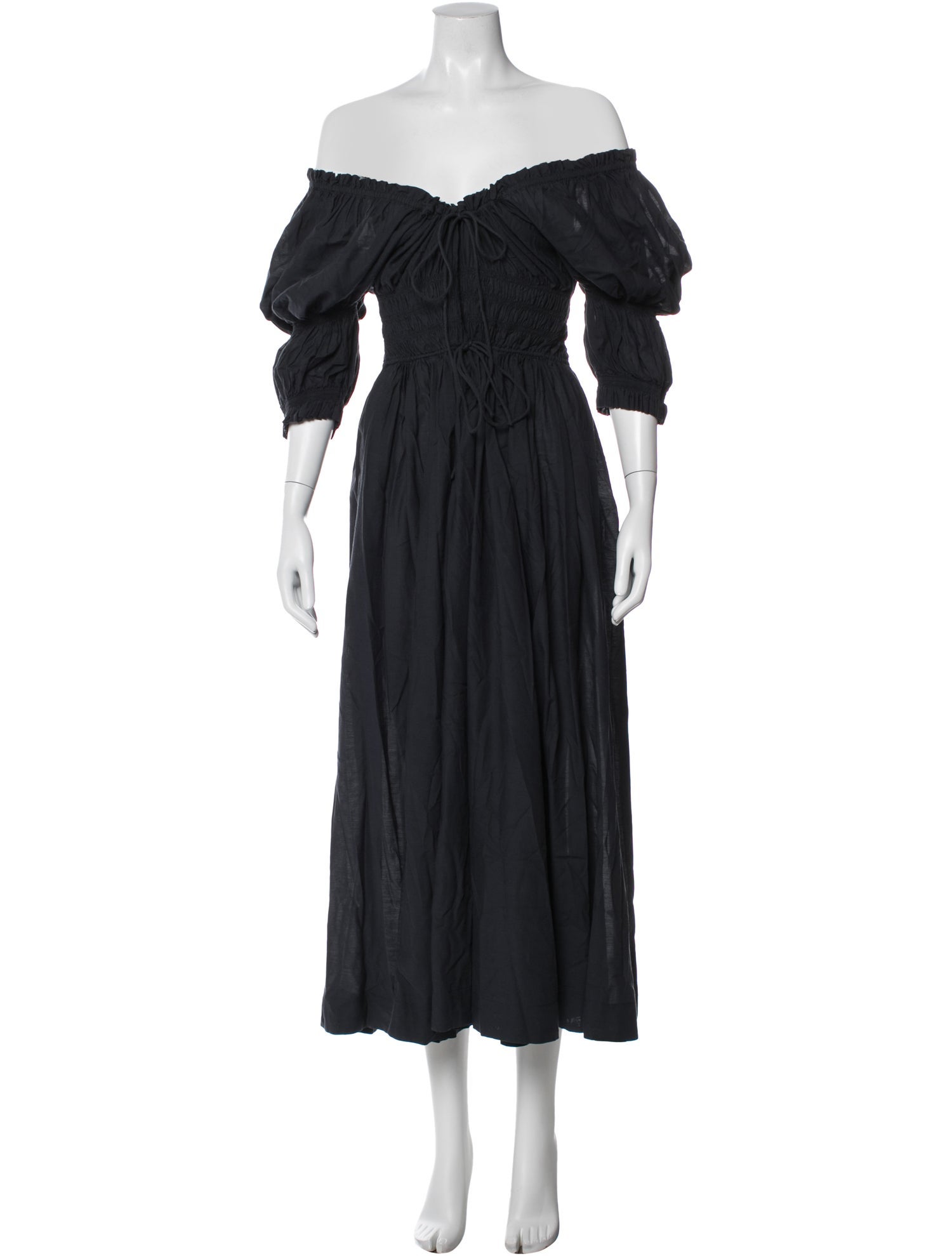 DÔEN Off-The-Shoulder Midi Length Dress