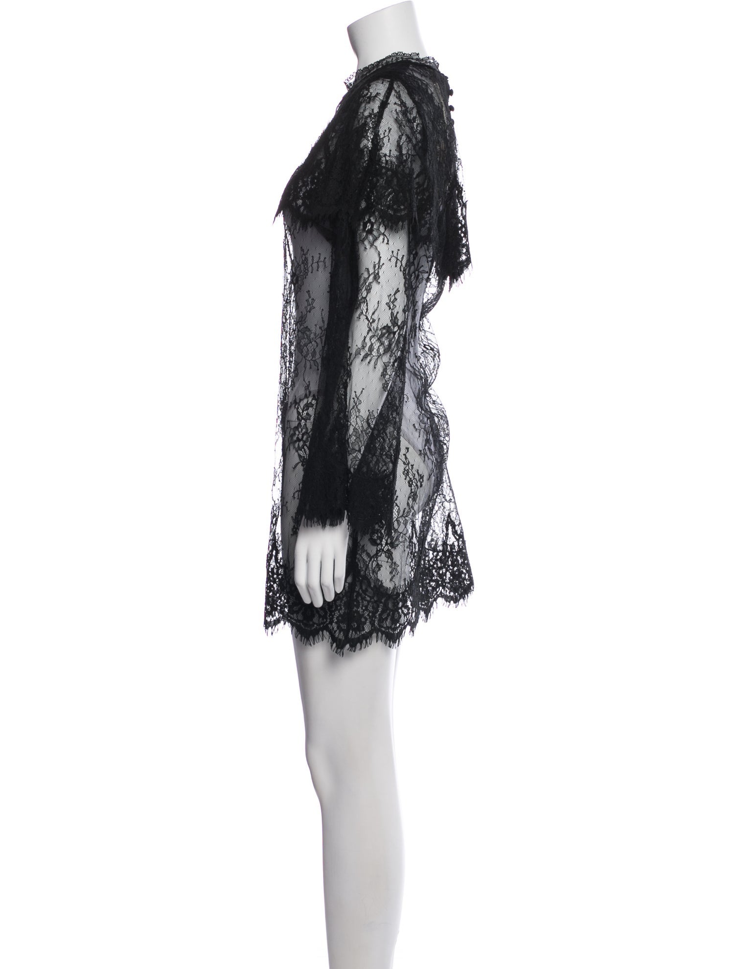 DÔEN Lace Pattern Mini Dress