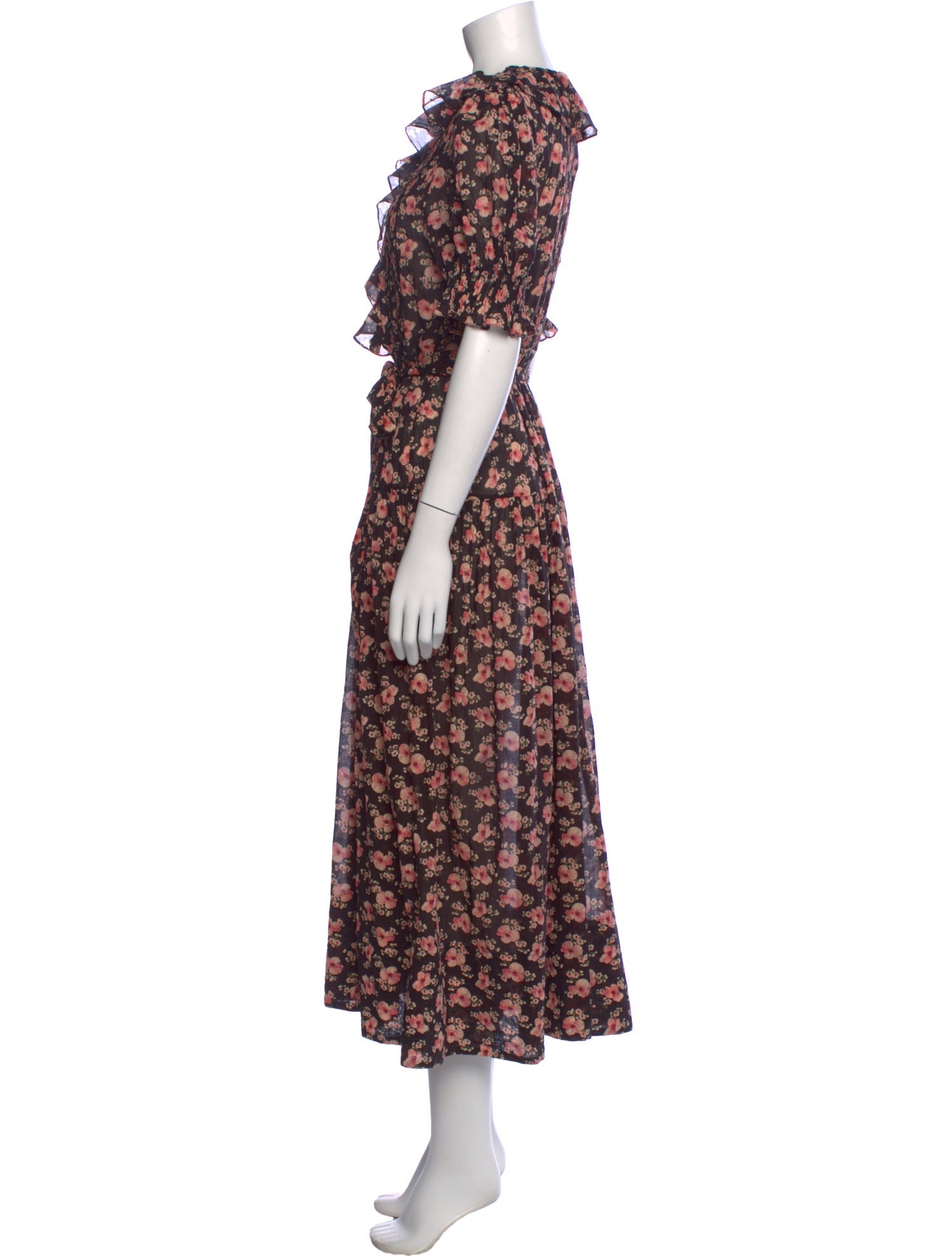 DÔEN Floral Print Long Dress
