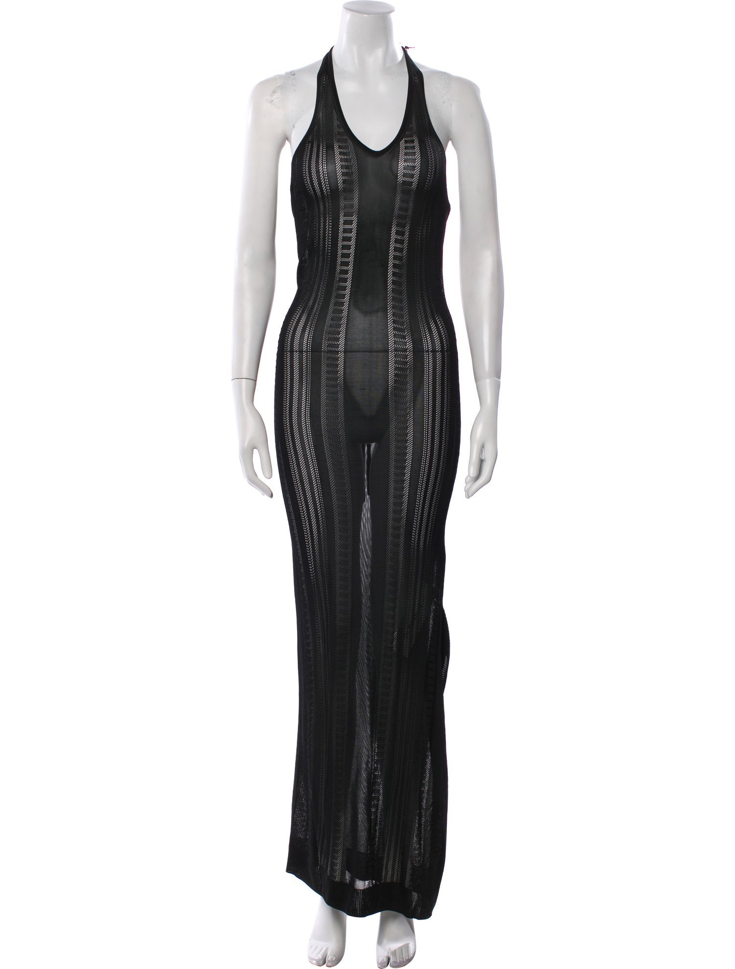 Donde Esteban Scoop Neck Long Dress