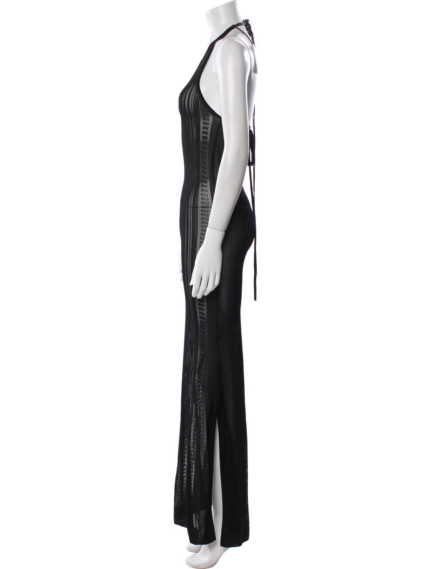 Donde Esteban Scoop Neck Long Dress