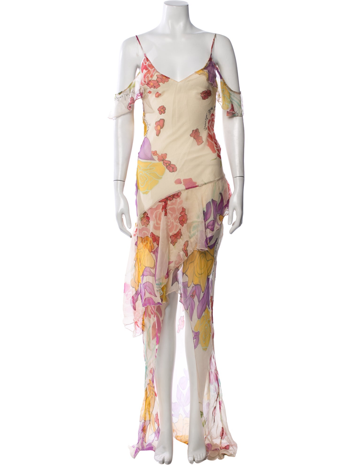 Donde Esteban Silk Long Dress w/ Tags