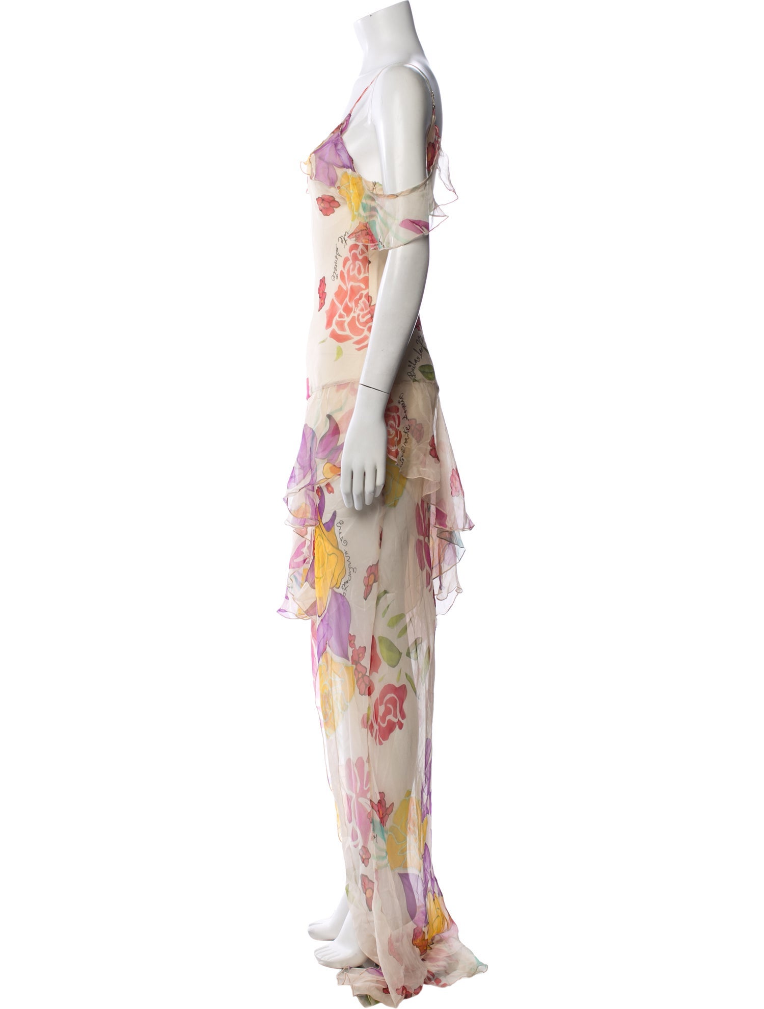 Donde Esteban Silk Long Dress w/ Tags