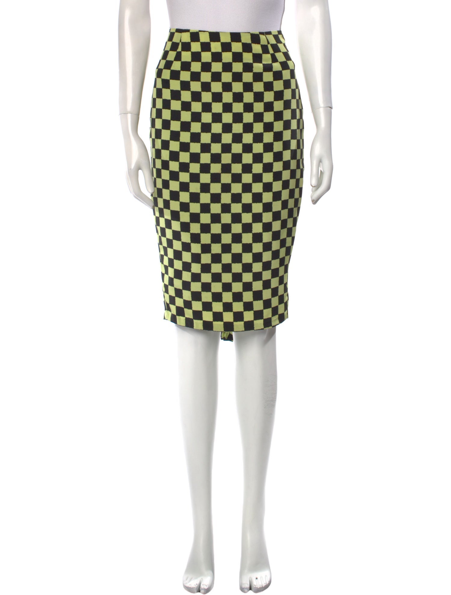 Dorothee Bis Plaid Print Knee-Length Skirt