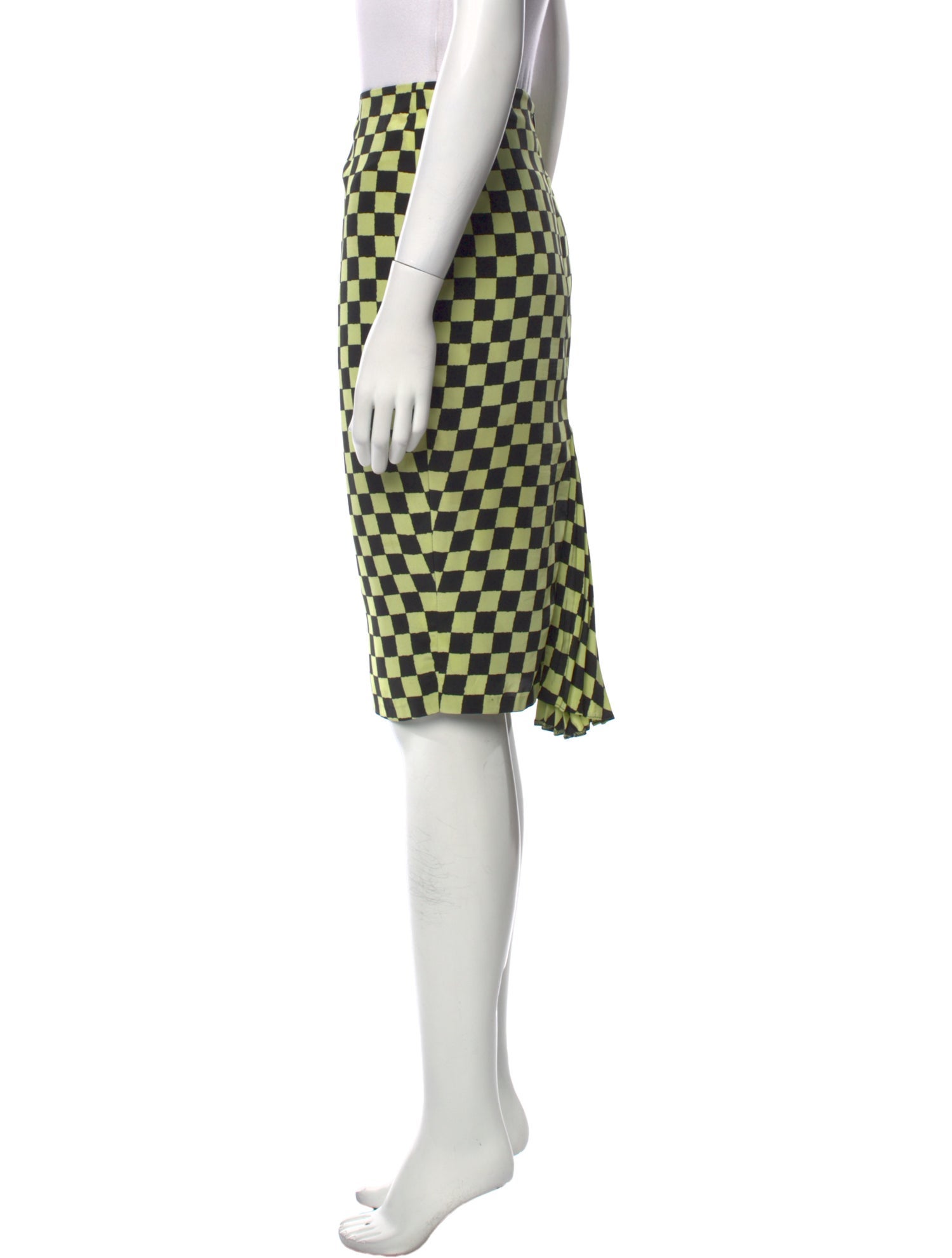 Dorothee Bis Plaid Print Knee-Length Skirt