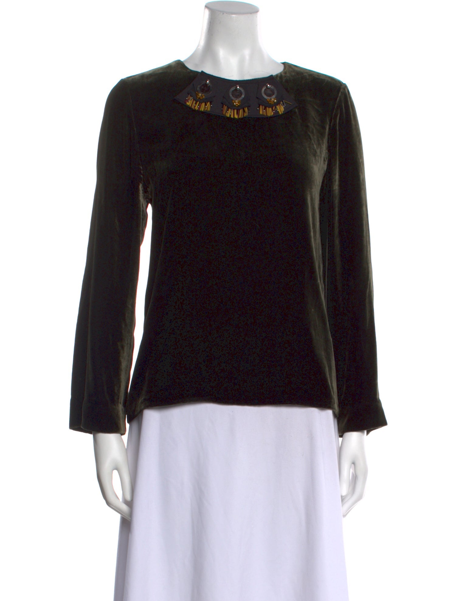 Dorothee Bis Crew Neck Long Sleeve Sweatshirt