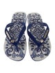 Dolce & Gabbana x Havaiana Velvet Printed Flip Flops