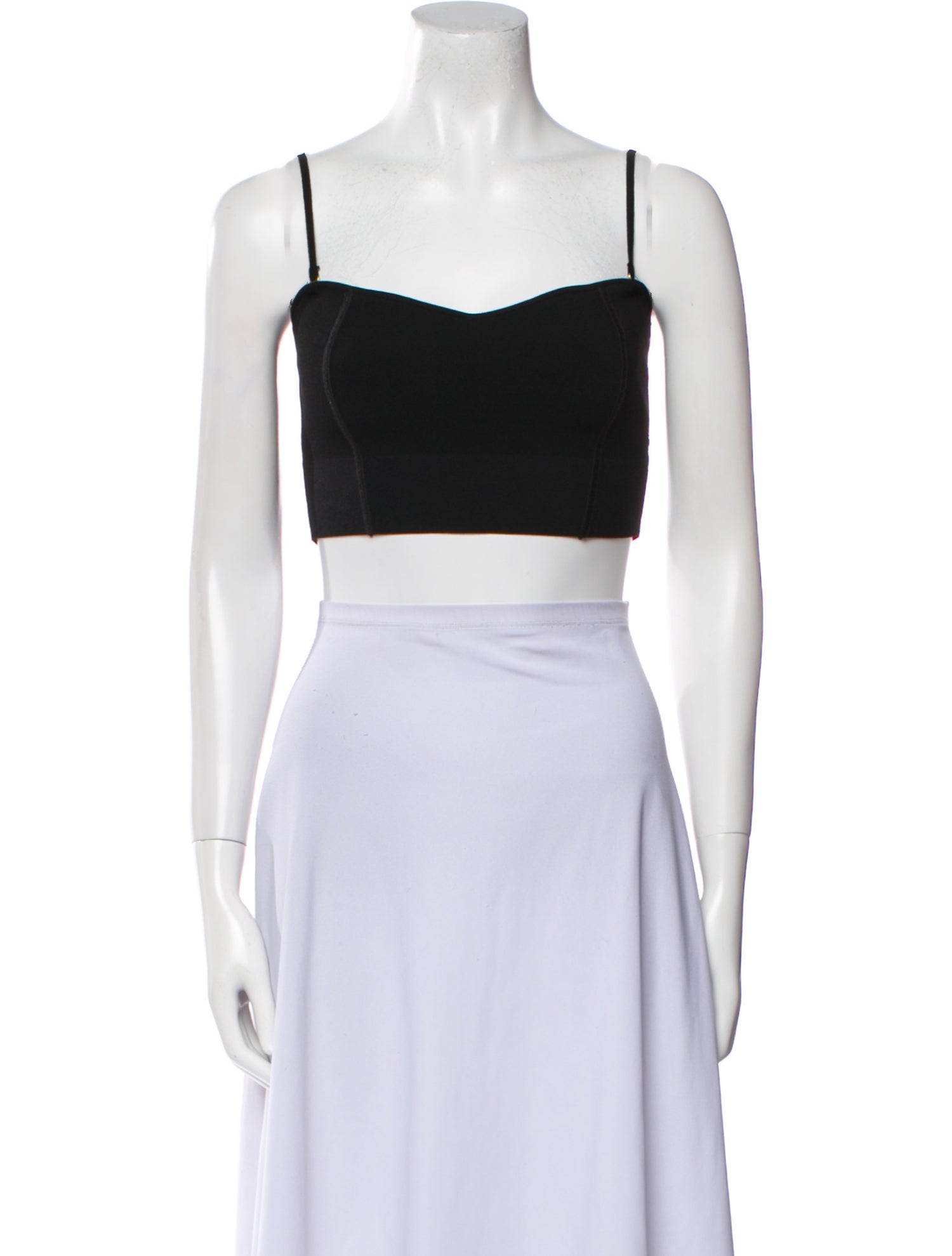 Dodiee Square Neckline Sleeveless Crop Top