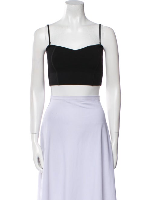 Dodiee Square Neckline Sleeveless Crop Top