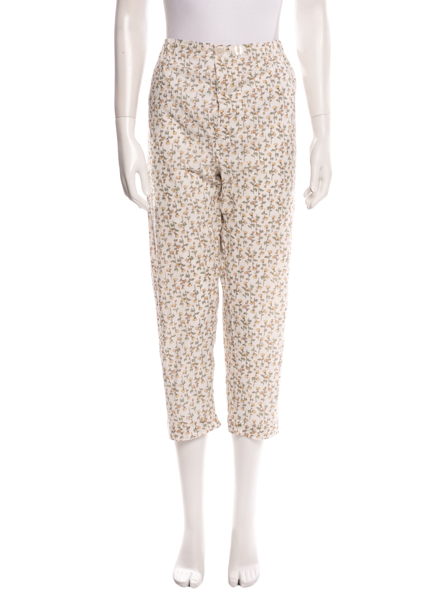 Domi Floral Print Straight Leg Pants