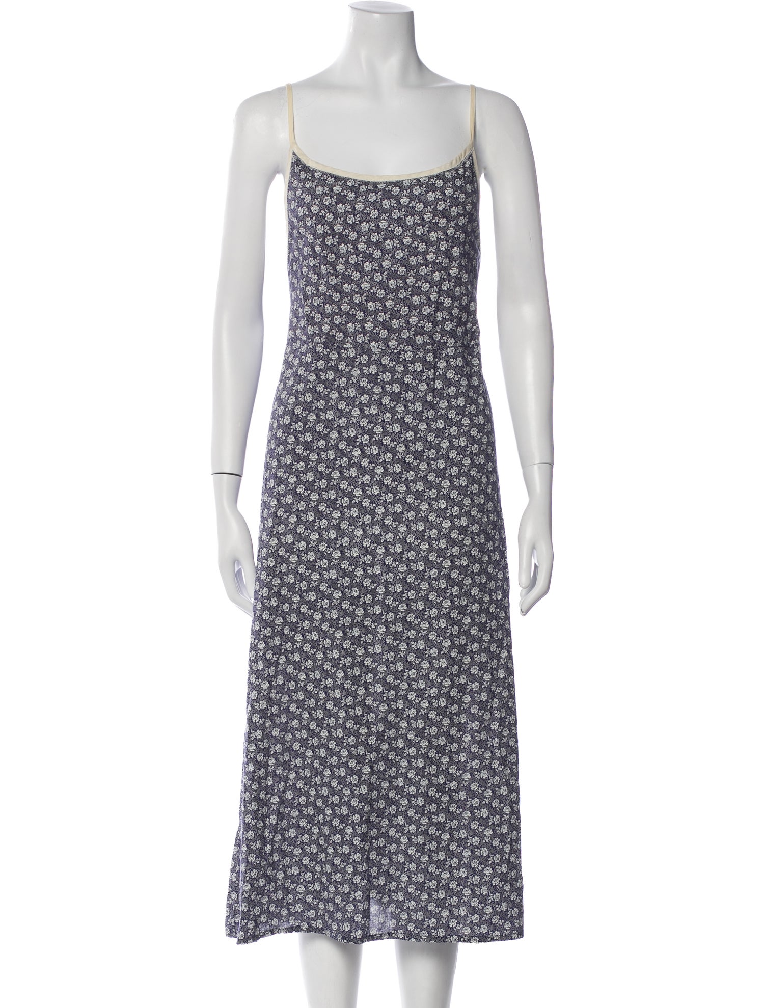 Domi Floral Print Midi Length Dress