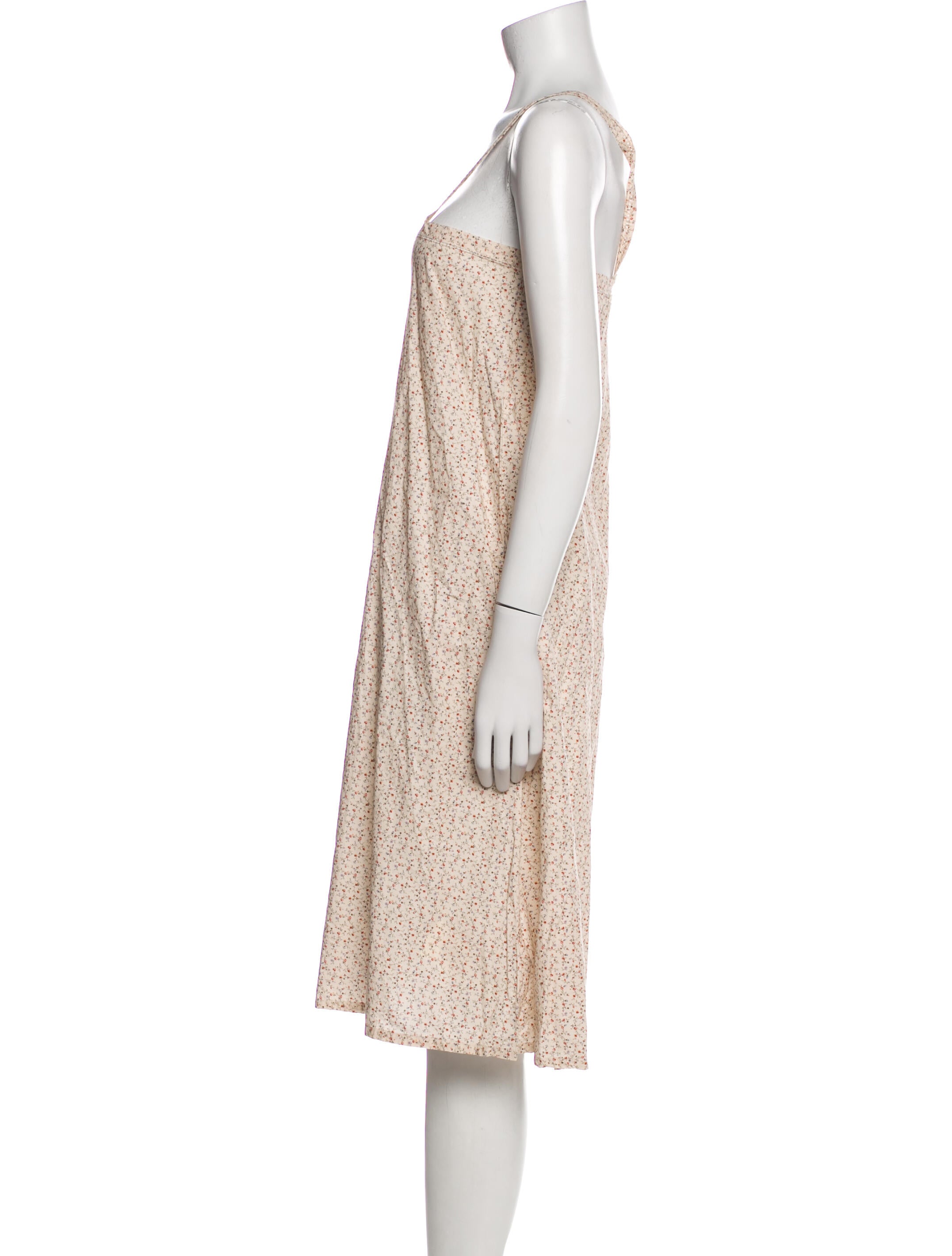 Domi Floral Print Midi Length Dress