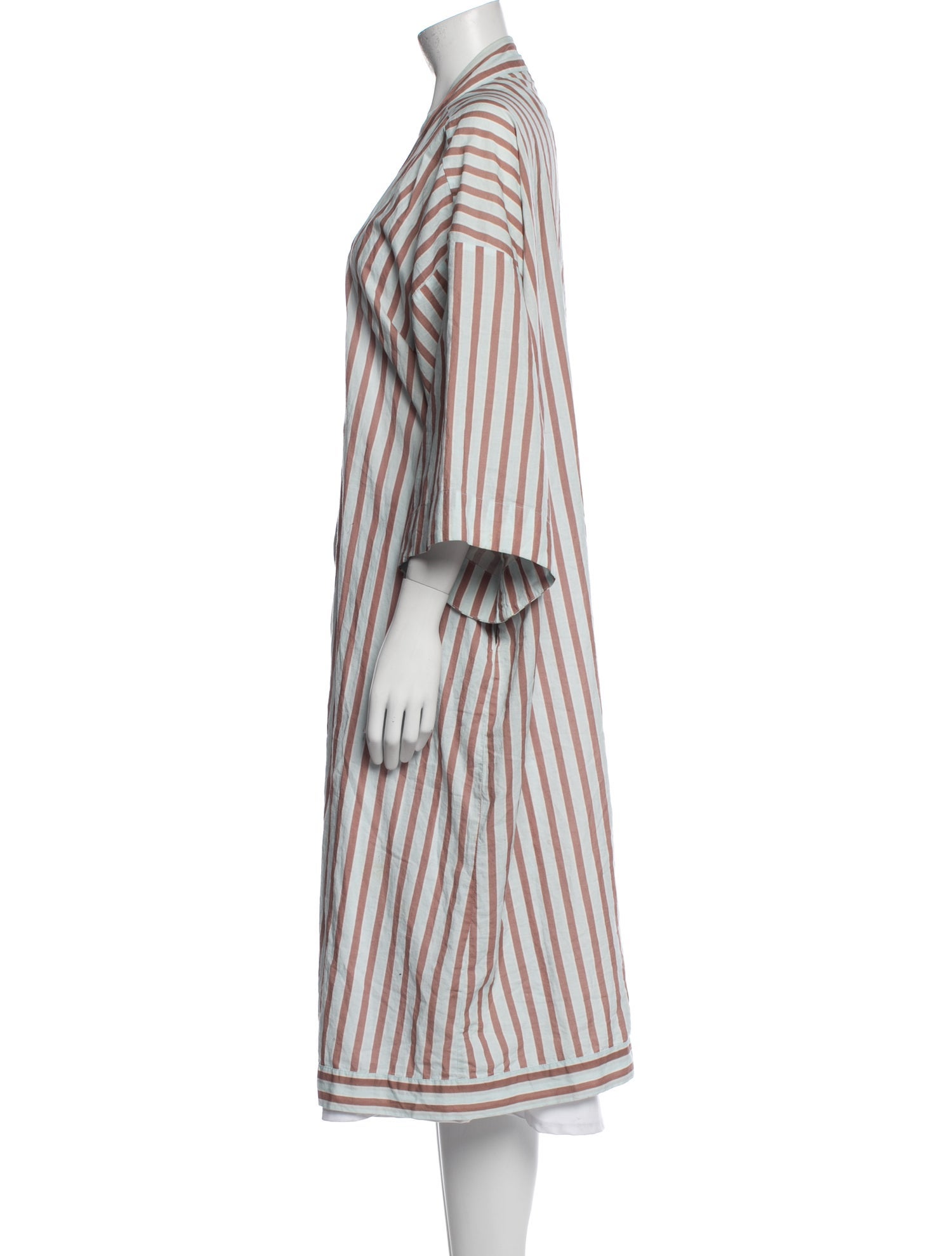 Domi Silk Striped Robe
