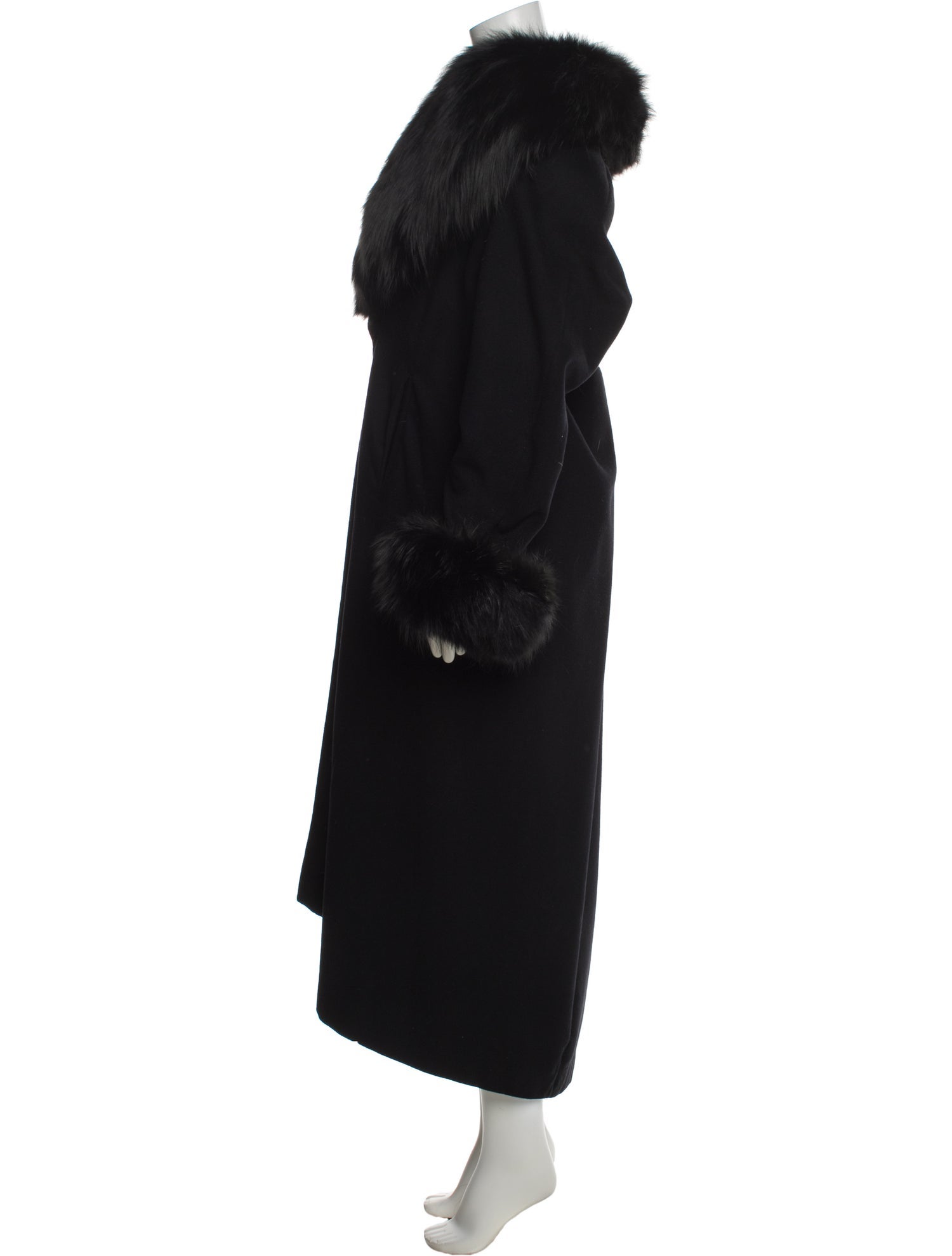 Donna Moda for Esther Wolf Cashmere Faux Fur Coat